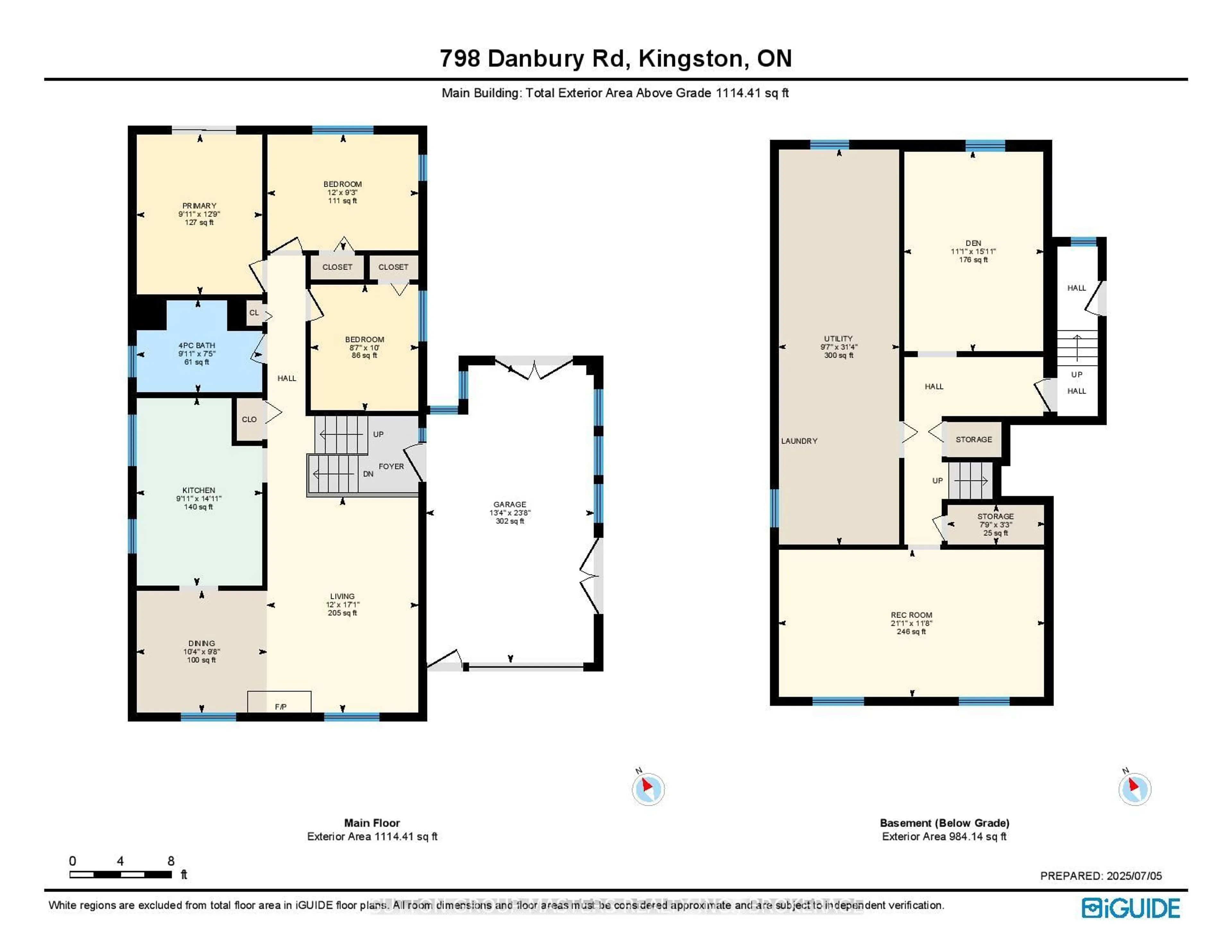 Floor plan for 798 Danbury Rd, Kingston Ontario K7M 6T4