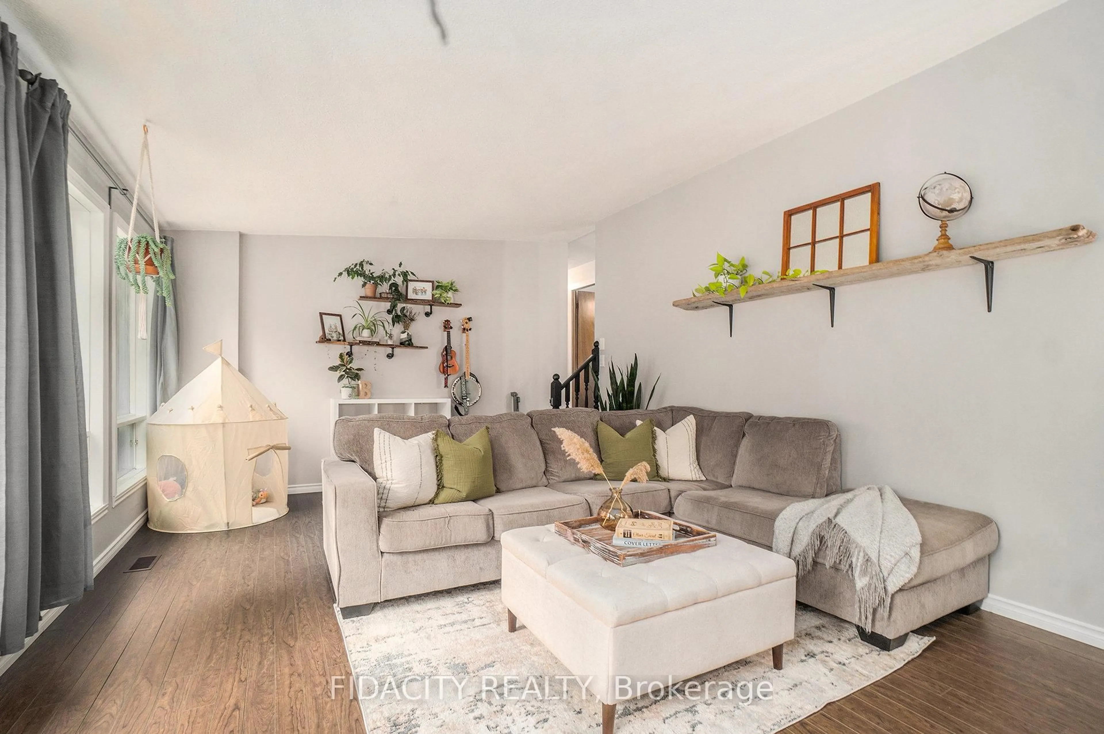 Living room with furniture, wood/laminate floor for 2752 8th Concession North Pakenham Rd, Pakenham Ontario K0A 2X0
