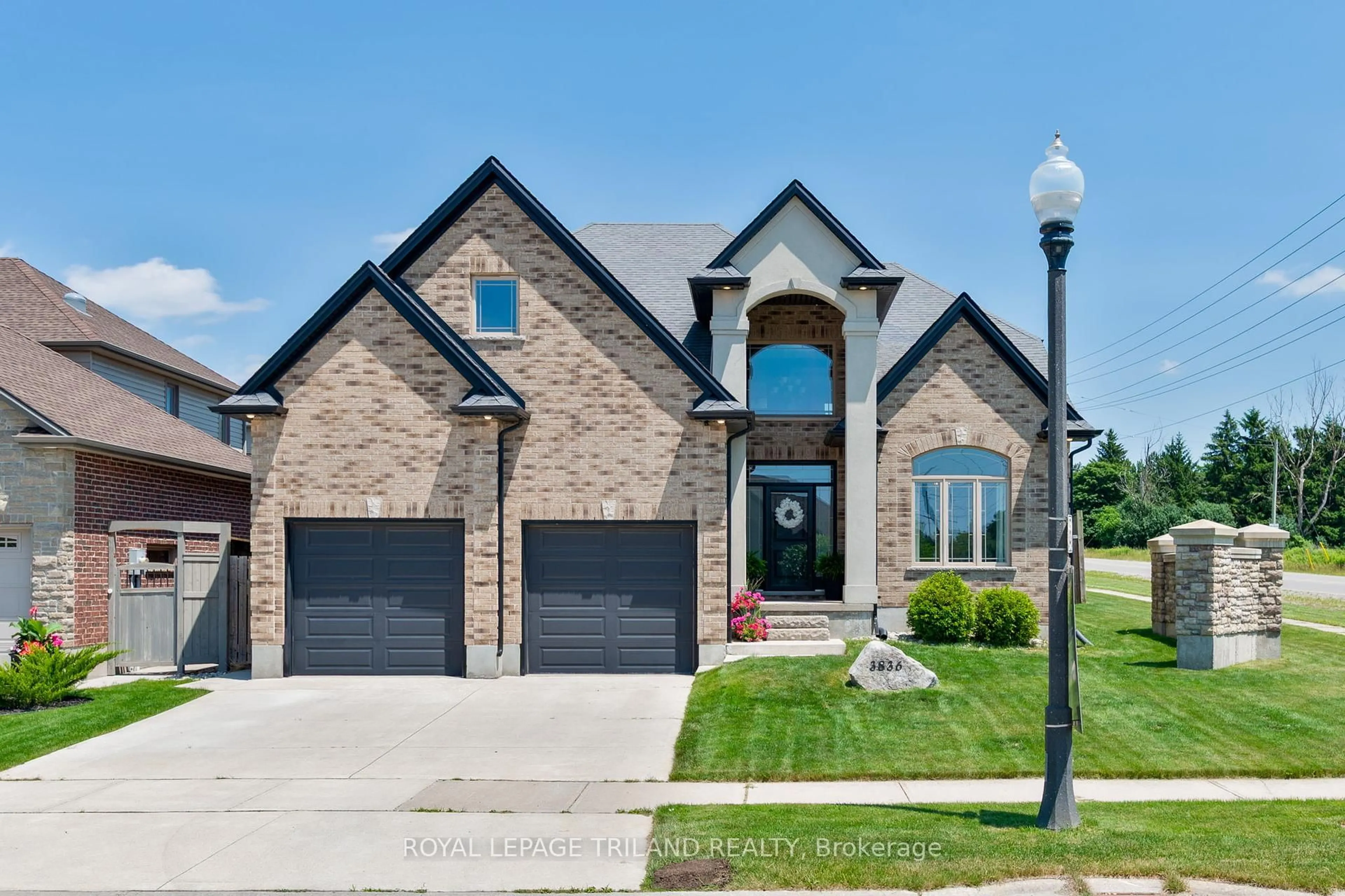 Home with brick exterior material, street for 3836 Settlement Tr, London South Ontario N6P 0A5