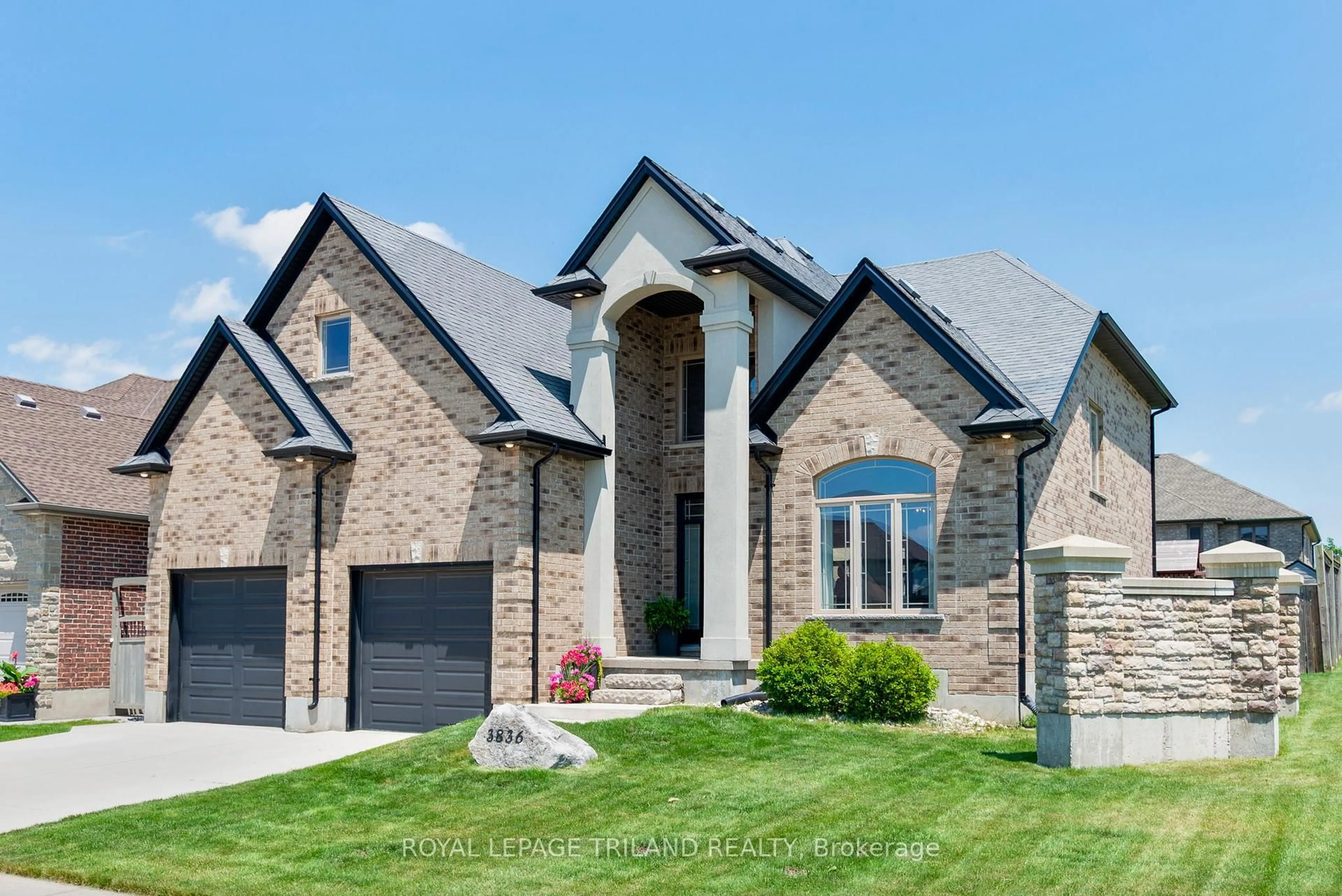 Home with brick exterior material, street for 3836 Settlement Tr, London South Ontario N6P 0A5