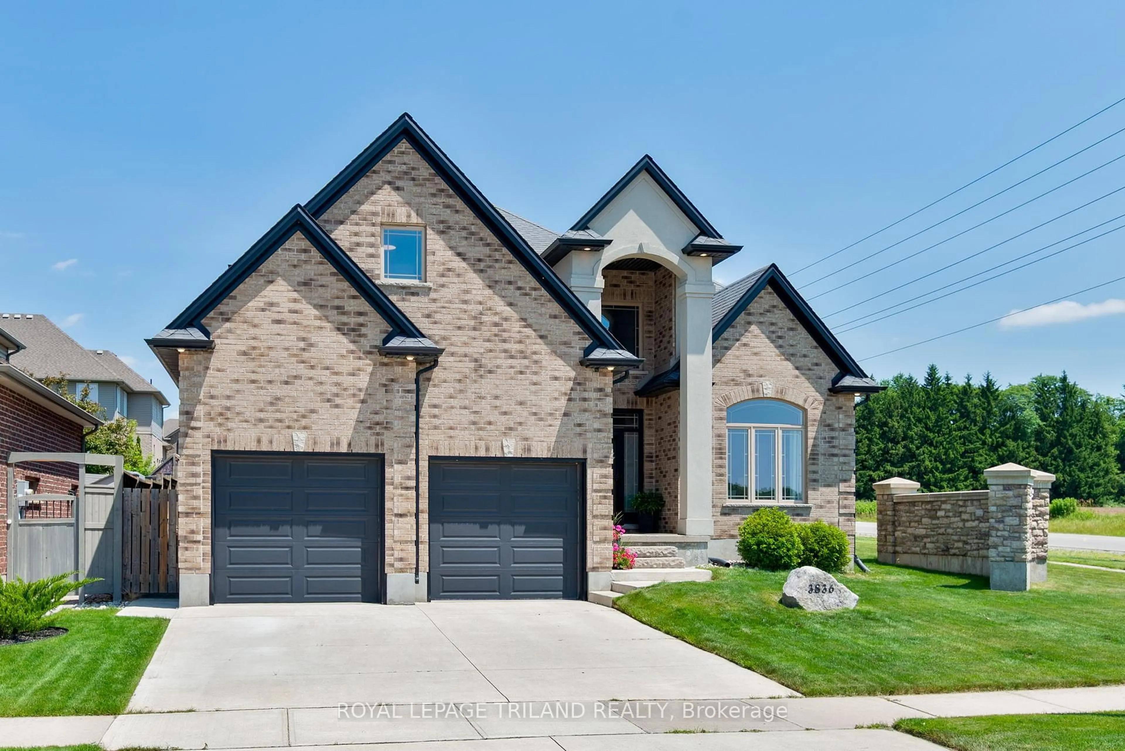 Home with brick exterior material, street for 3836 Settlement Tr, London South Ontario N6P 0A5