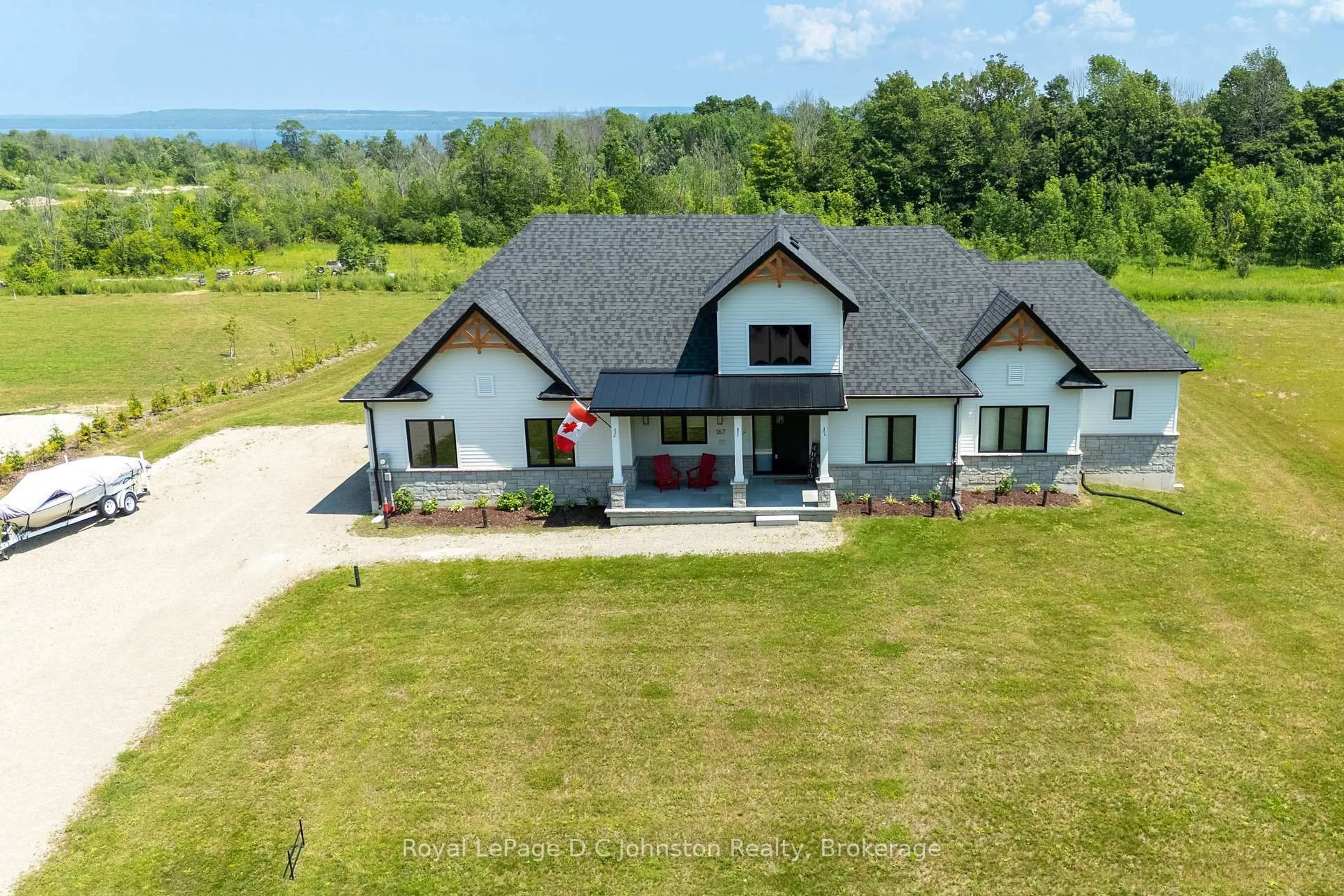 A pic from outside/outdoor area/front of a property/back of a property/a pic from drone, unknown for 167 Alexandria St, Georgian Bluffs Ontario N4K 0G2