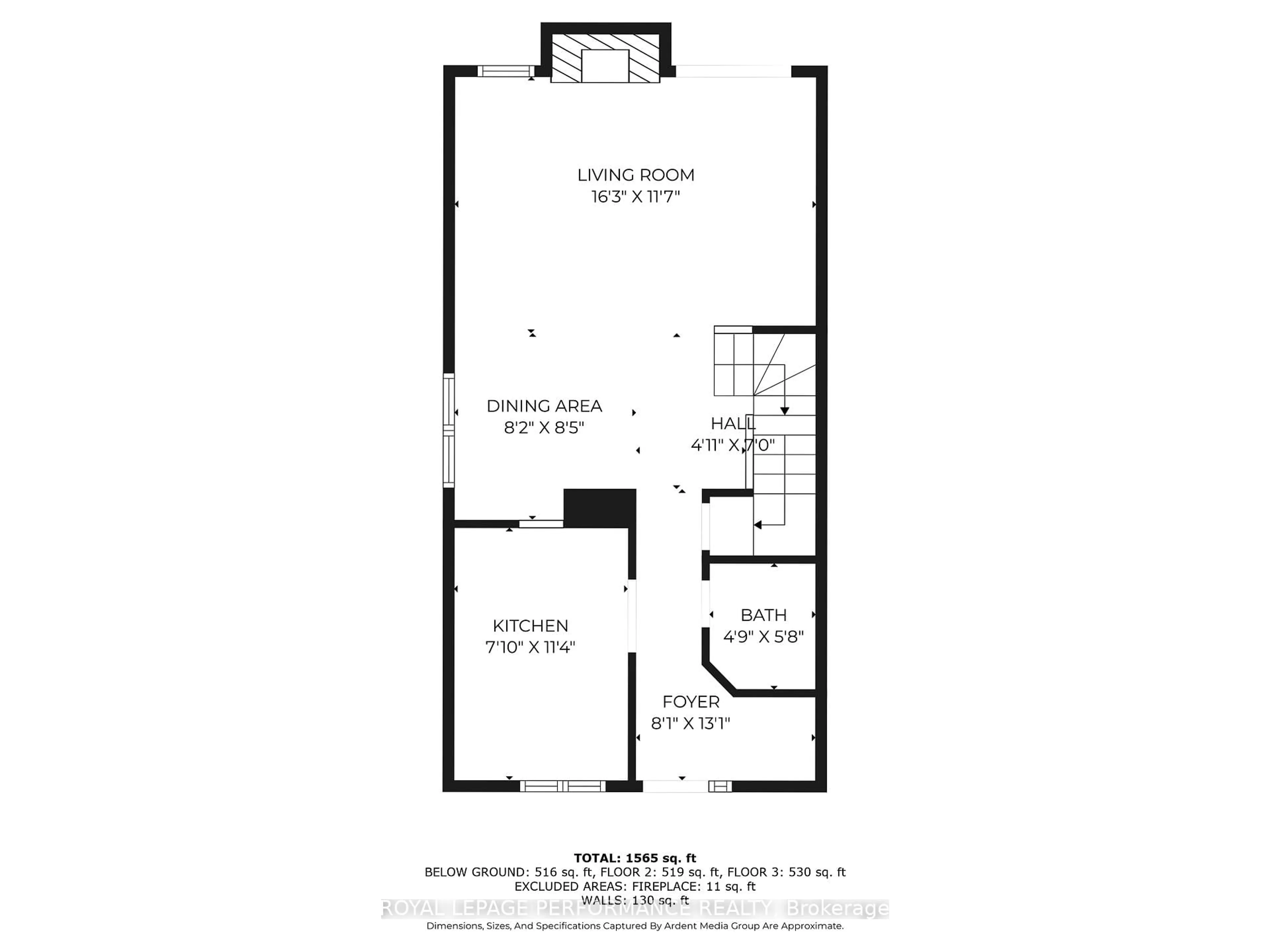 Floor plan for 1646 Du Sommet Pl #75, Ottawa Ontario K1C 4Y9