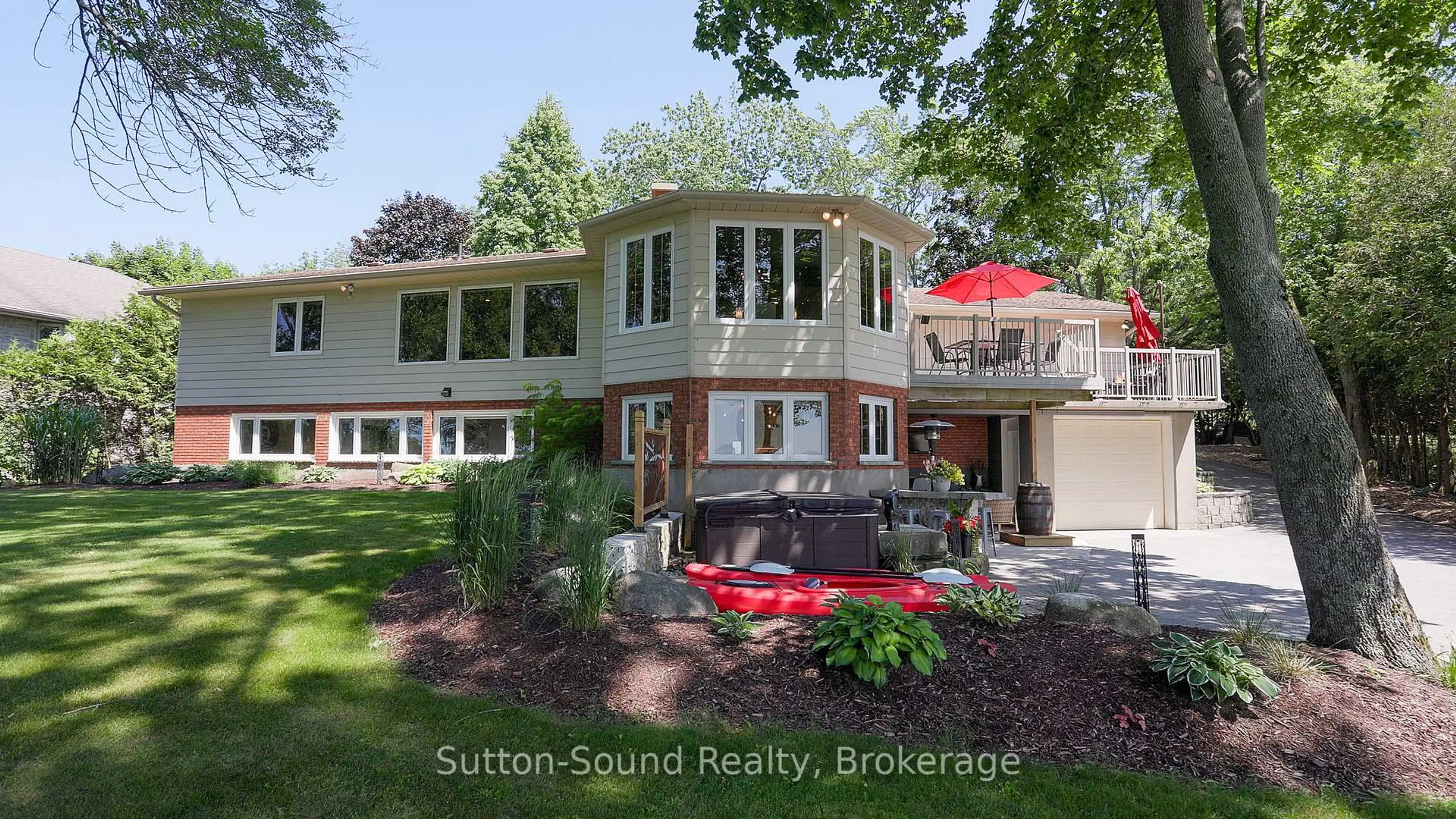 Home with brick exterior material, street for 359288 Grey Rd 15 Rd, Meaford Ontario N4K 5N3