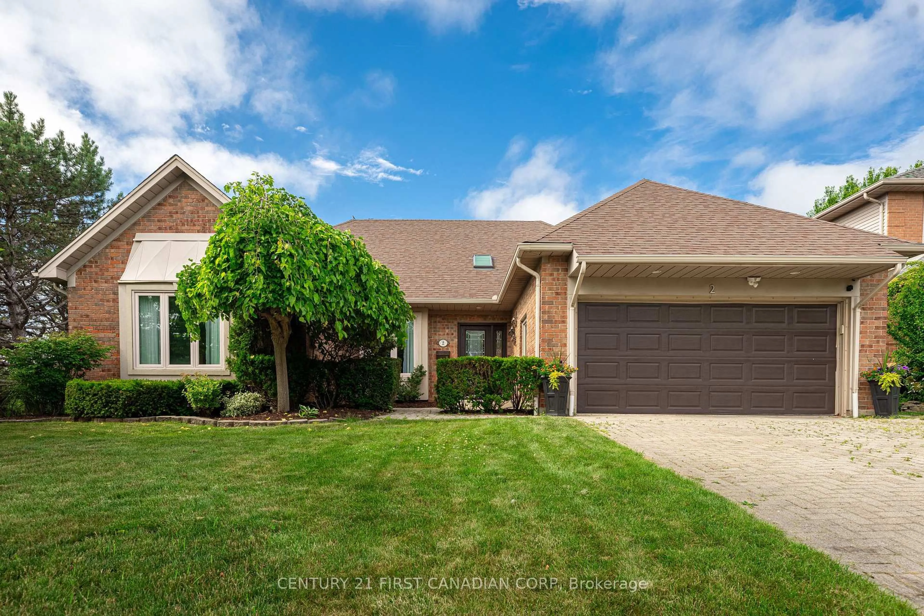 Home with brick exterior material, street for 2 Longview Crt, London South Ontario N6K 4J1