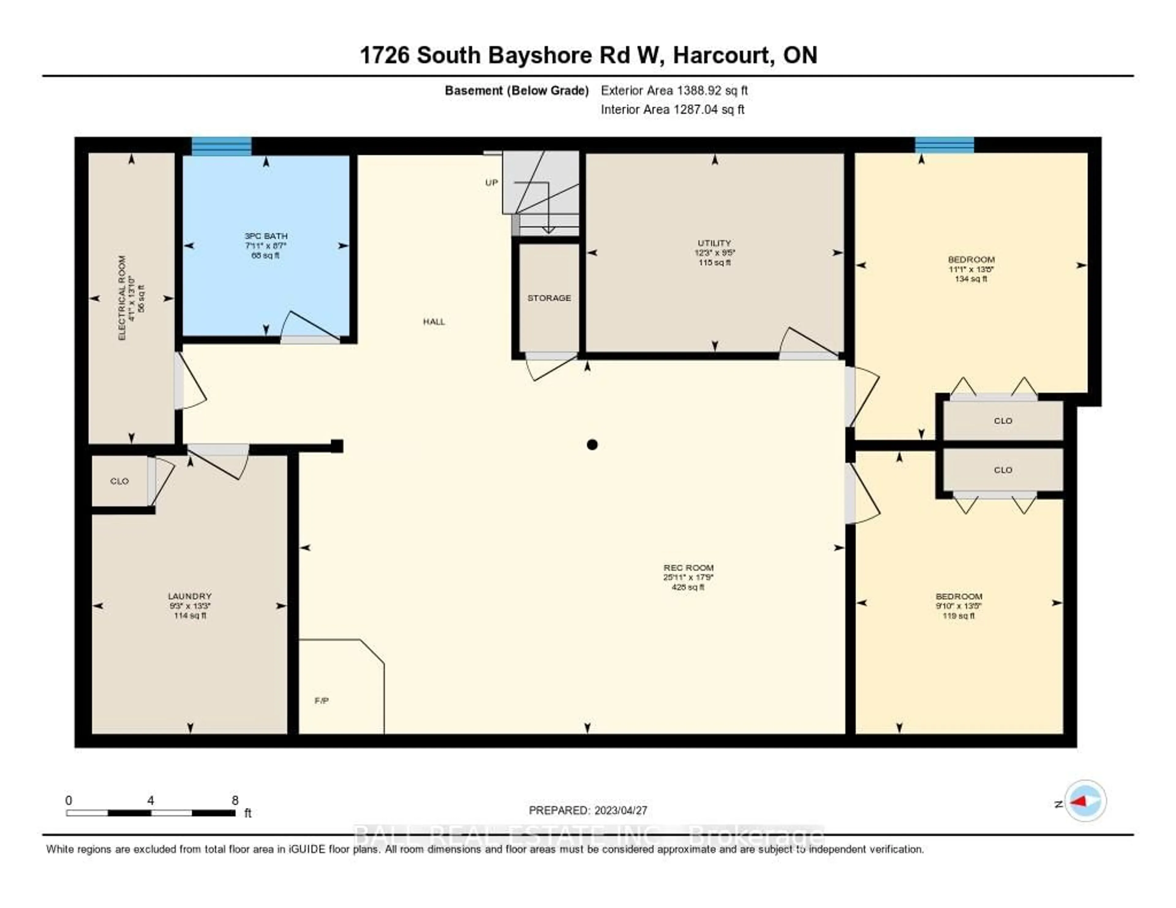 Floor plan for 1726 South Bay Shore Rd, Douro-Dummer Ontario K0L 2H0