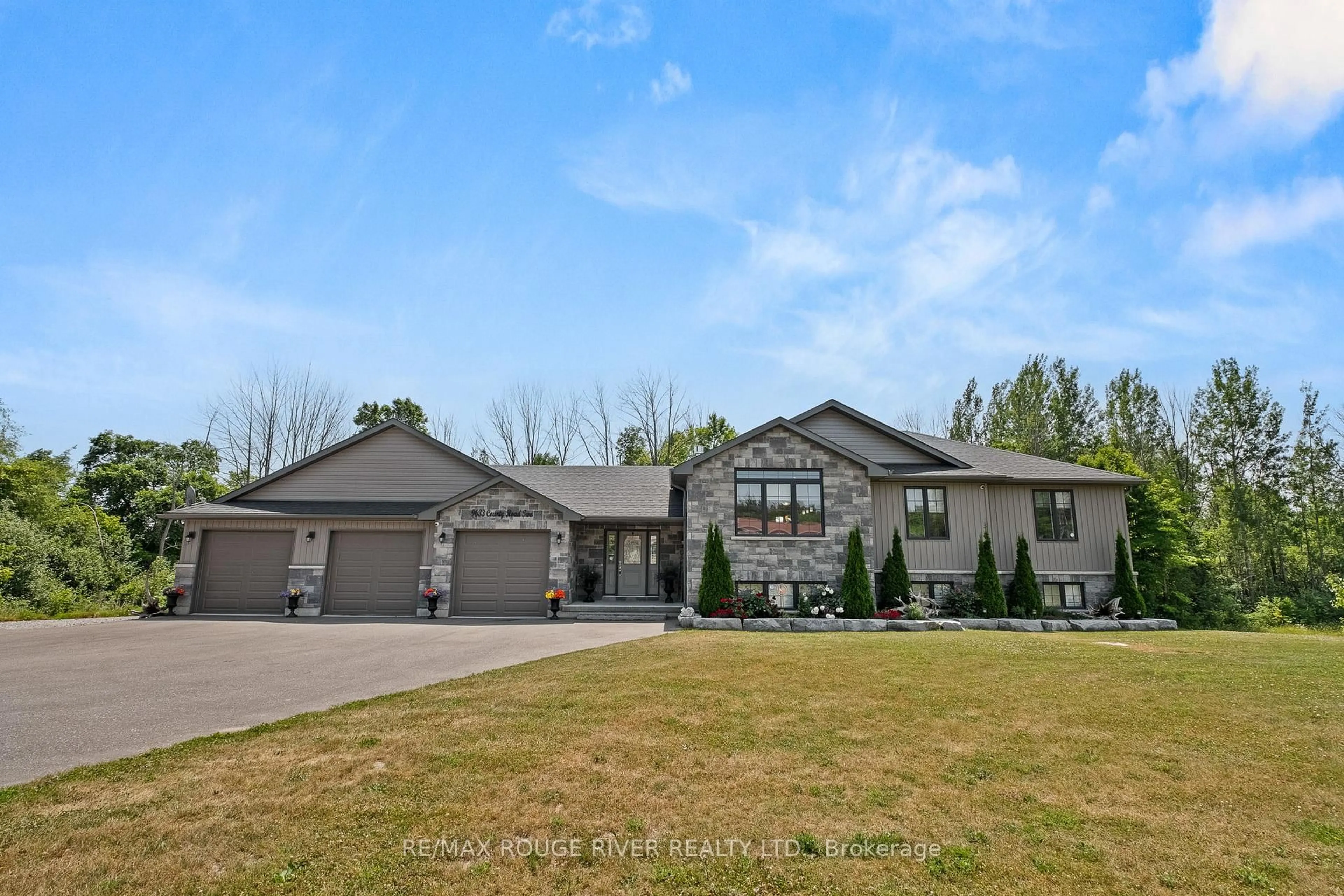 A pic from outside/outdoor area/front of a property/back of a property/a pic from drone, unknown for 9633 COUNTY ROAD 2, Hamilton Township Ontario K9A 4J8