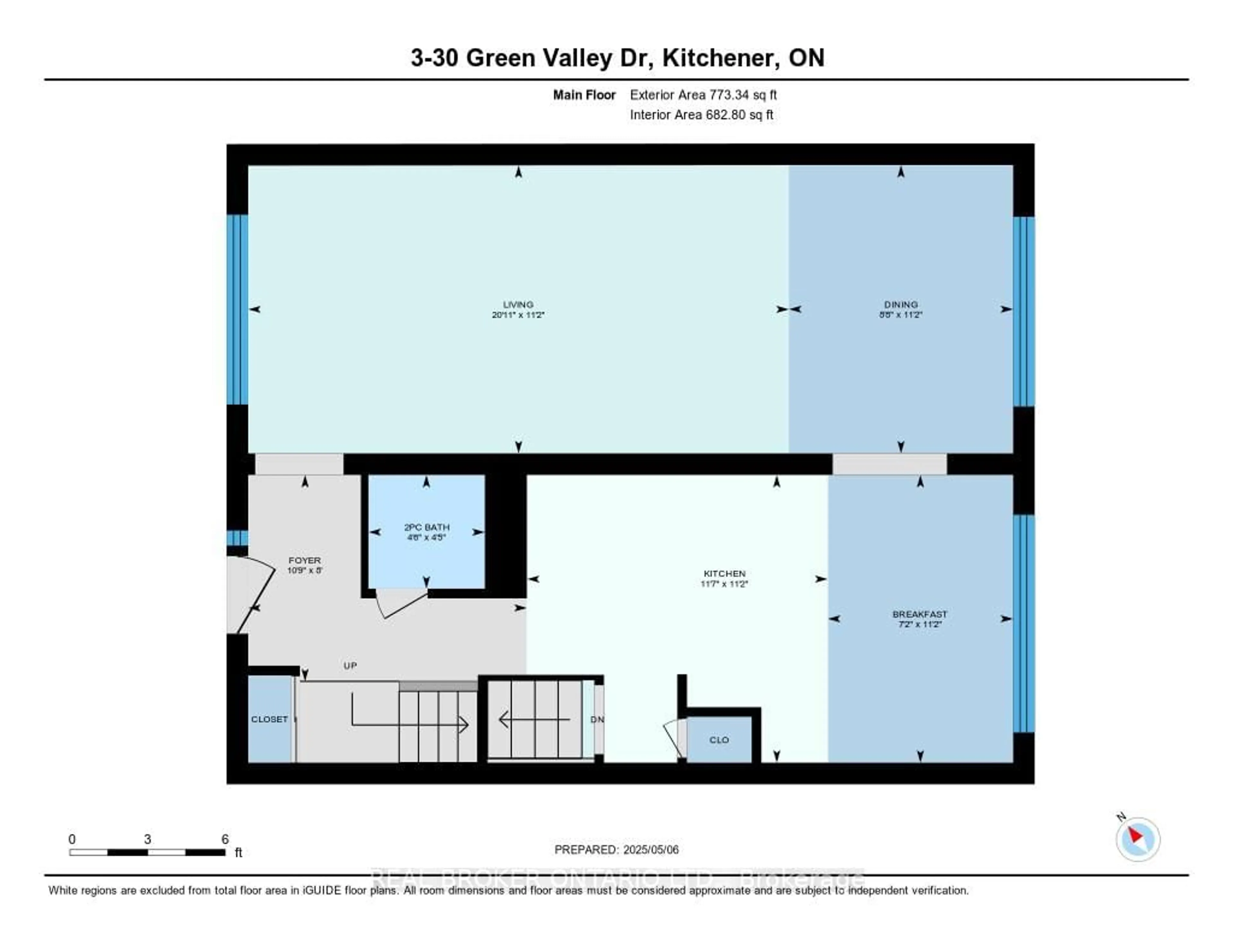 Floor plan for 30 Green Valley Dr #3, Kitchener Ontario N2P 1G8