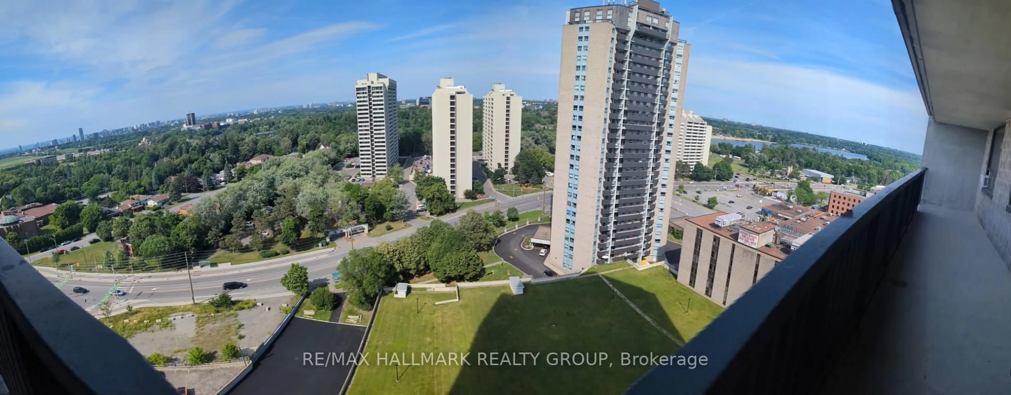 A pic from outside/outdoor area/front of a property/back of a property/a pic from drone, city buildings view from balcony for 900 Dynes Rd #1904, Ottawa Ontario K2C 3L6