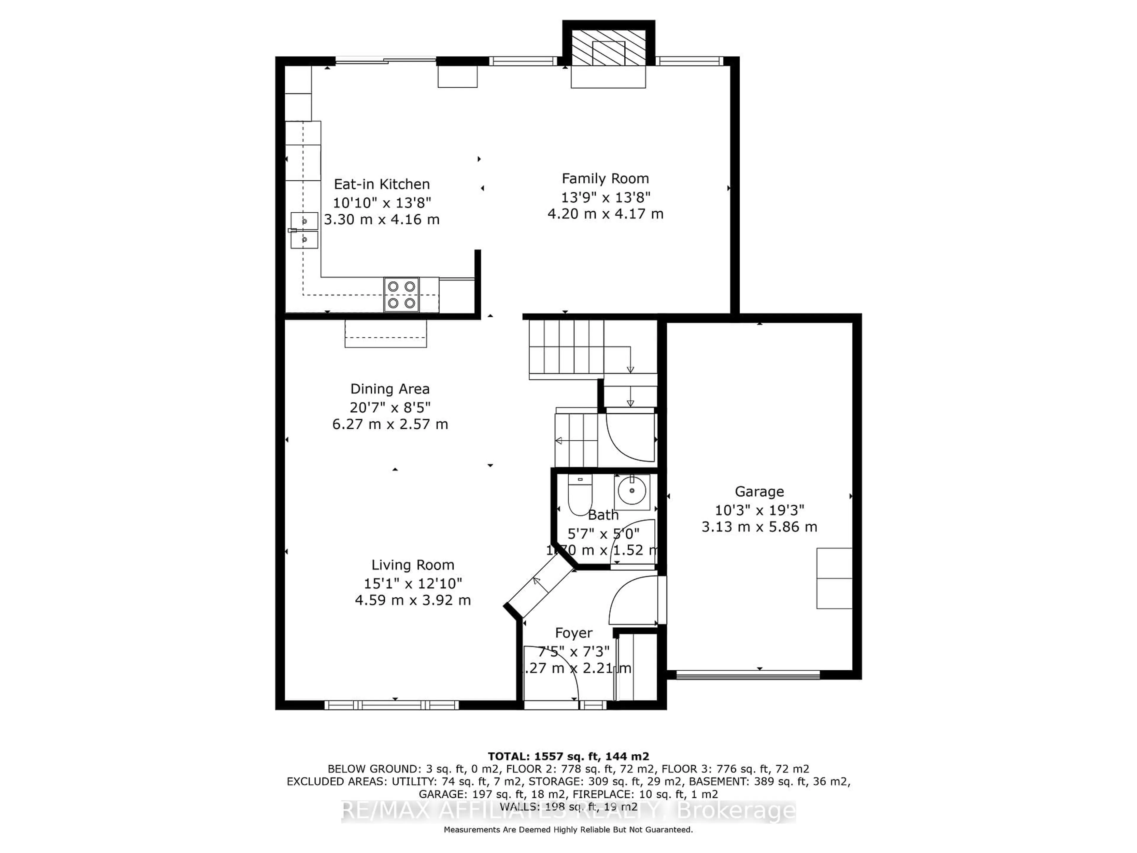 Floor plan for 176 Windhurst Dr, Ottawa Ontario K2G 6J4