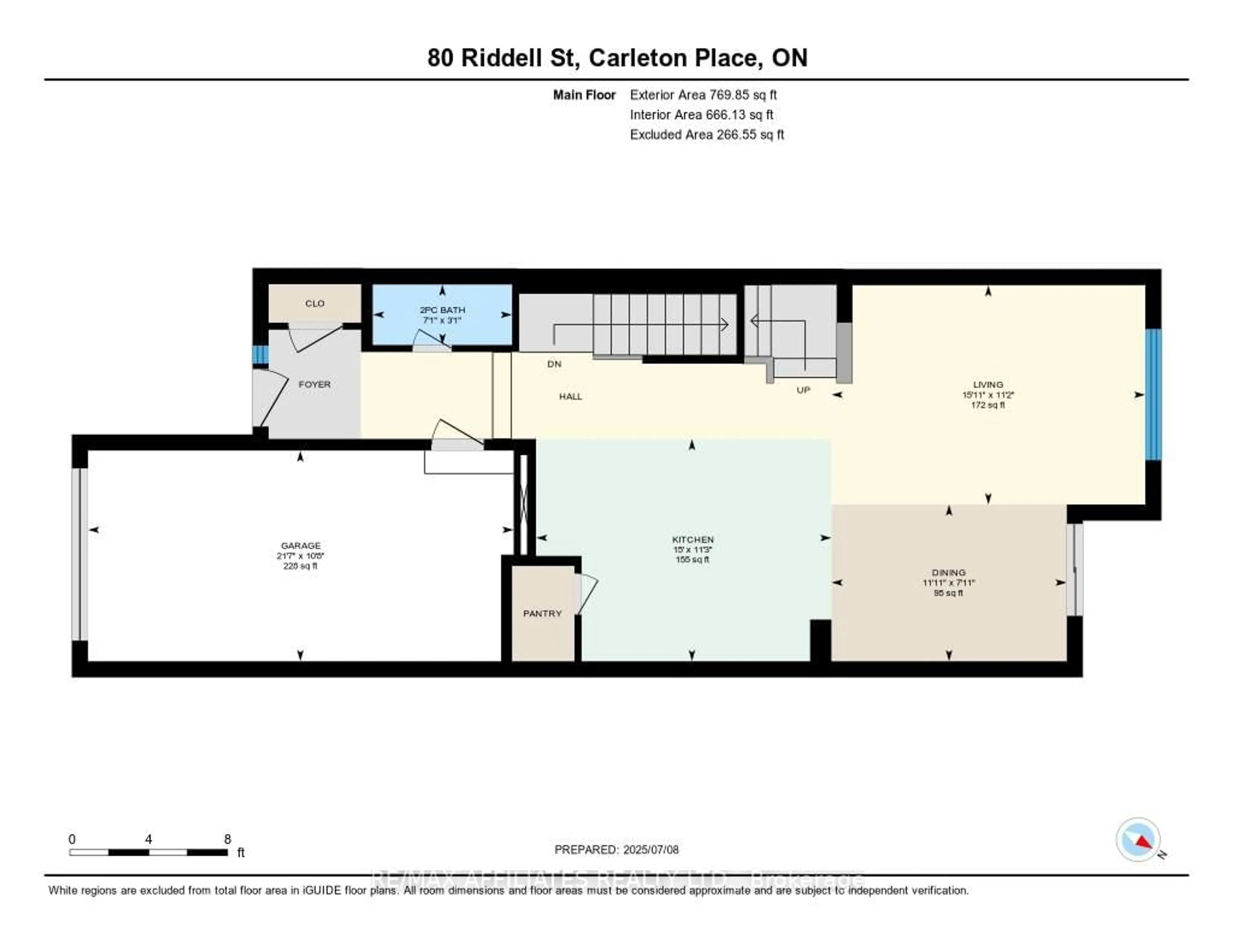 Floor plan for 80 Riddell St, Carleton Place Ontario K7C 0J8