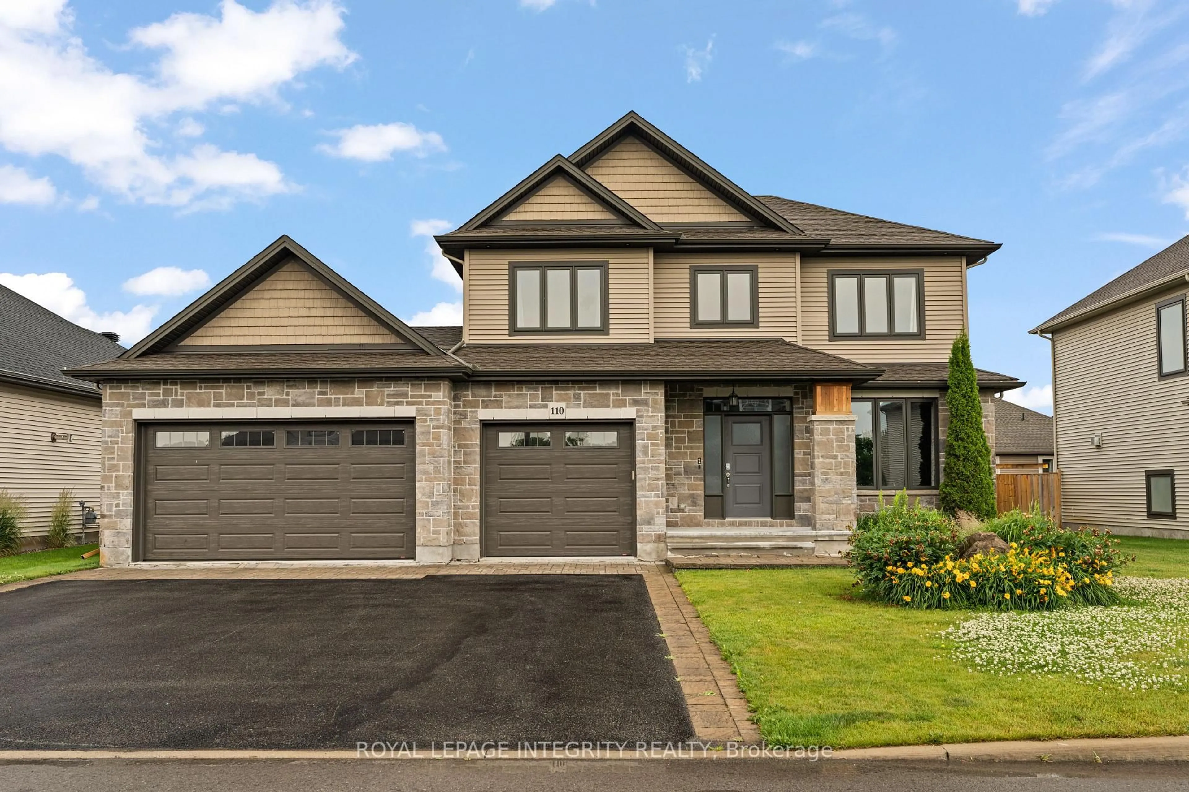 Home with brick exterior material, street for 110 Talos Circ, Richmond Ontario K0A 2Z0