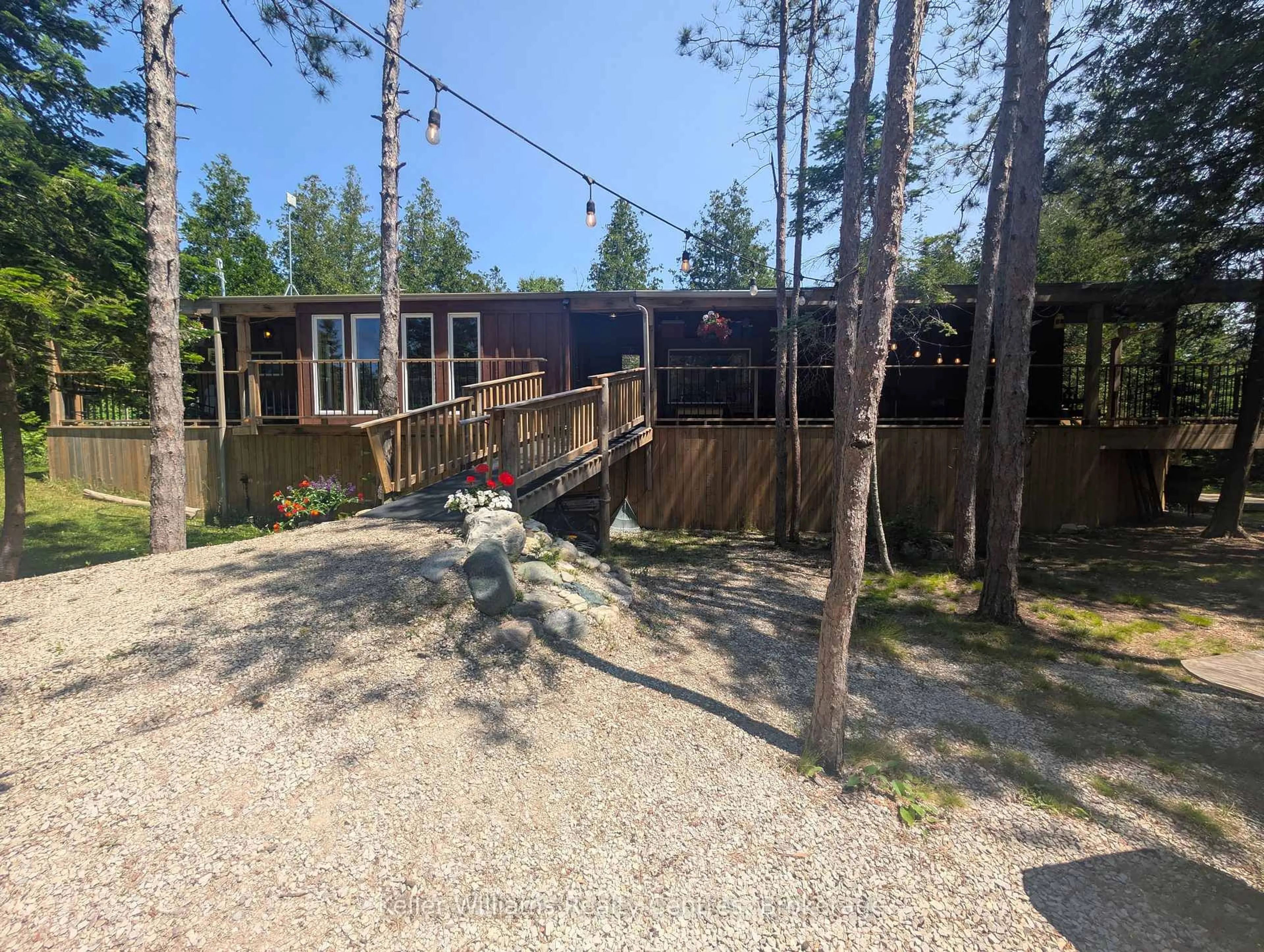 A pic from outside/outdoor area/front of a property/back of a property/a pic from drone, forest/trees view for 292 Whiskey Harbour Rd, Northern Bruce Peninsula Ontario N0H 2T0