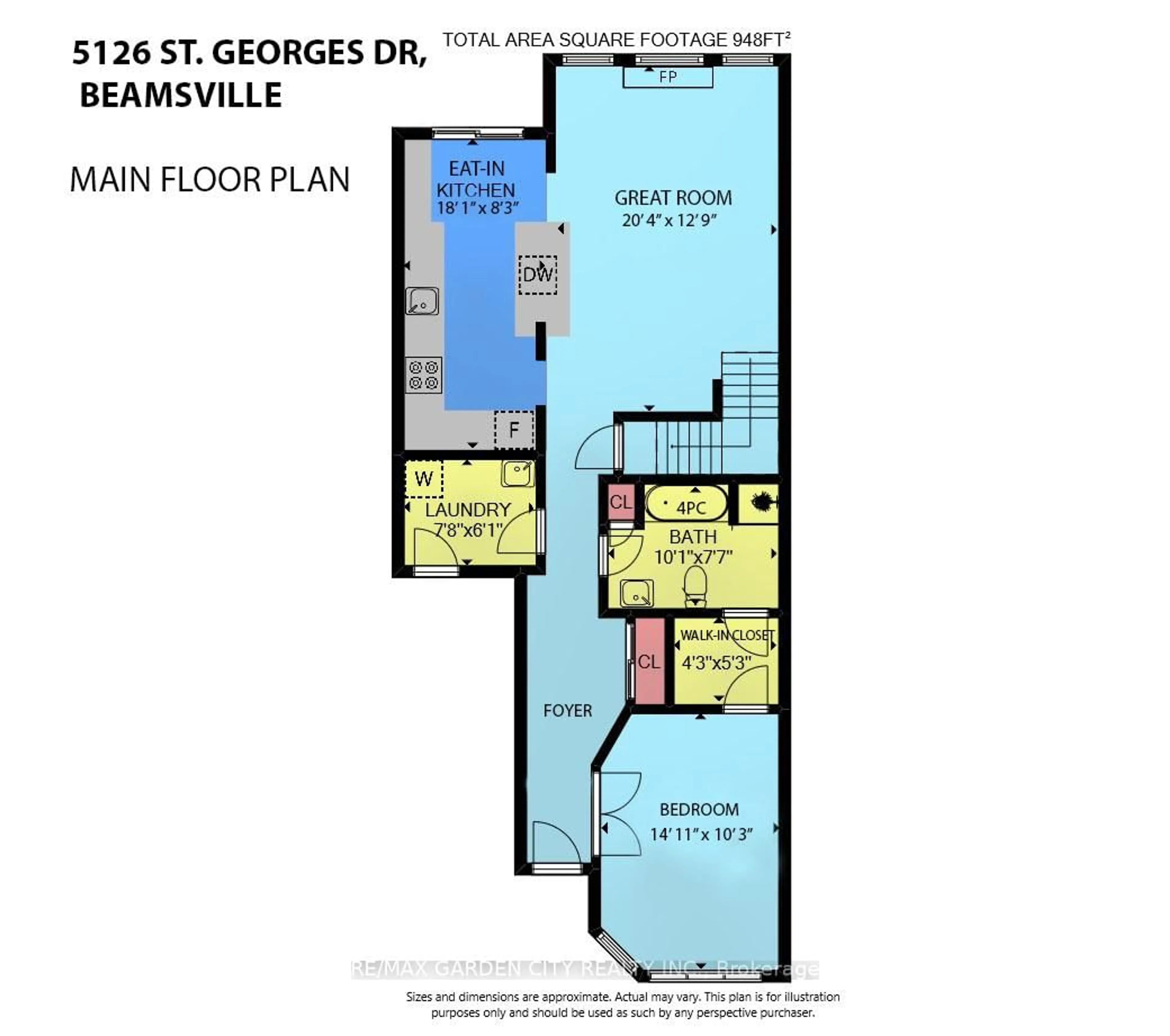 Floor plan for 5126 ST. GEORGE Dr, Lincoln Ontario L3J 0L9