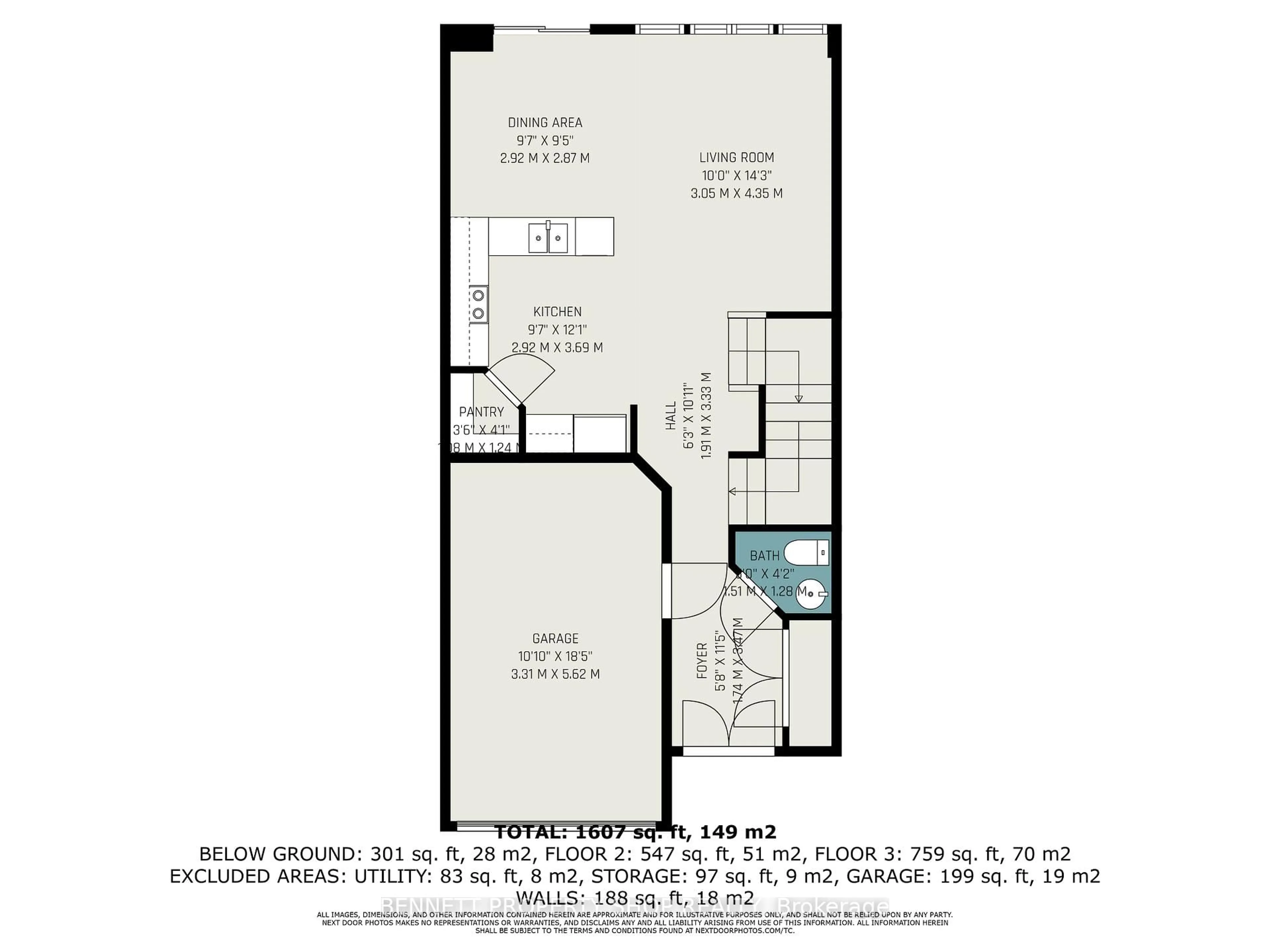 Floor plan for 526 Pepperville Cres, Ottawa Ontario K2M 0E5