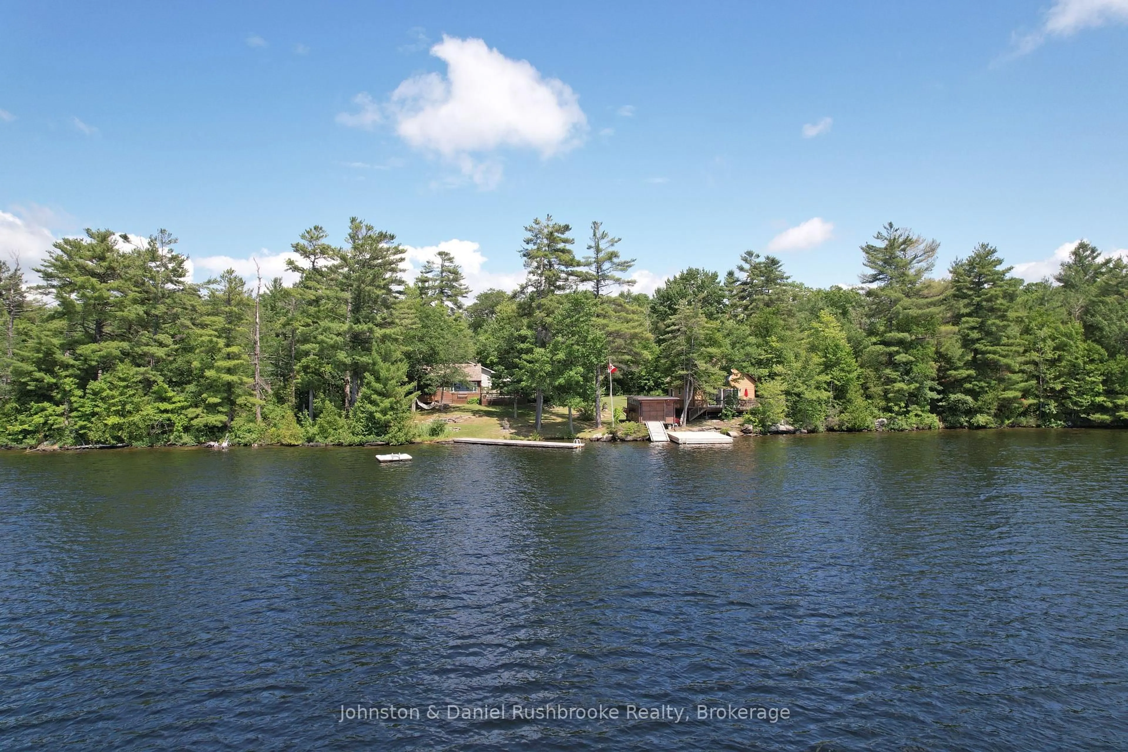 A pic from outside/outdoor area/front of a property/back of a property/a pic from drone, water/lake/river/ocean view for 58 Sanctuary Rd, Georgian Bay Ontario L0K 1S0