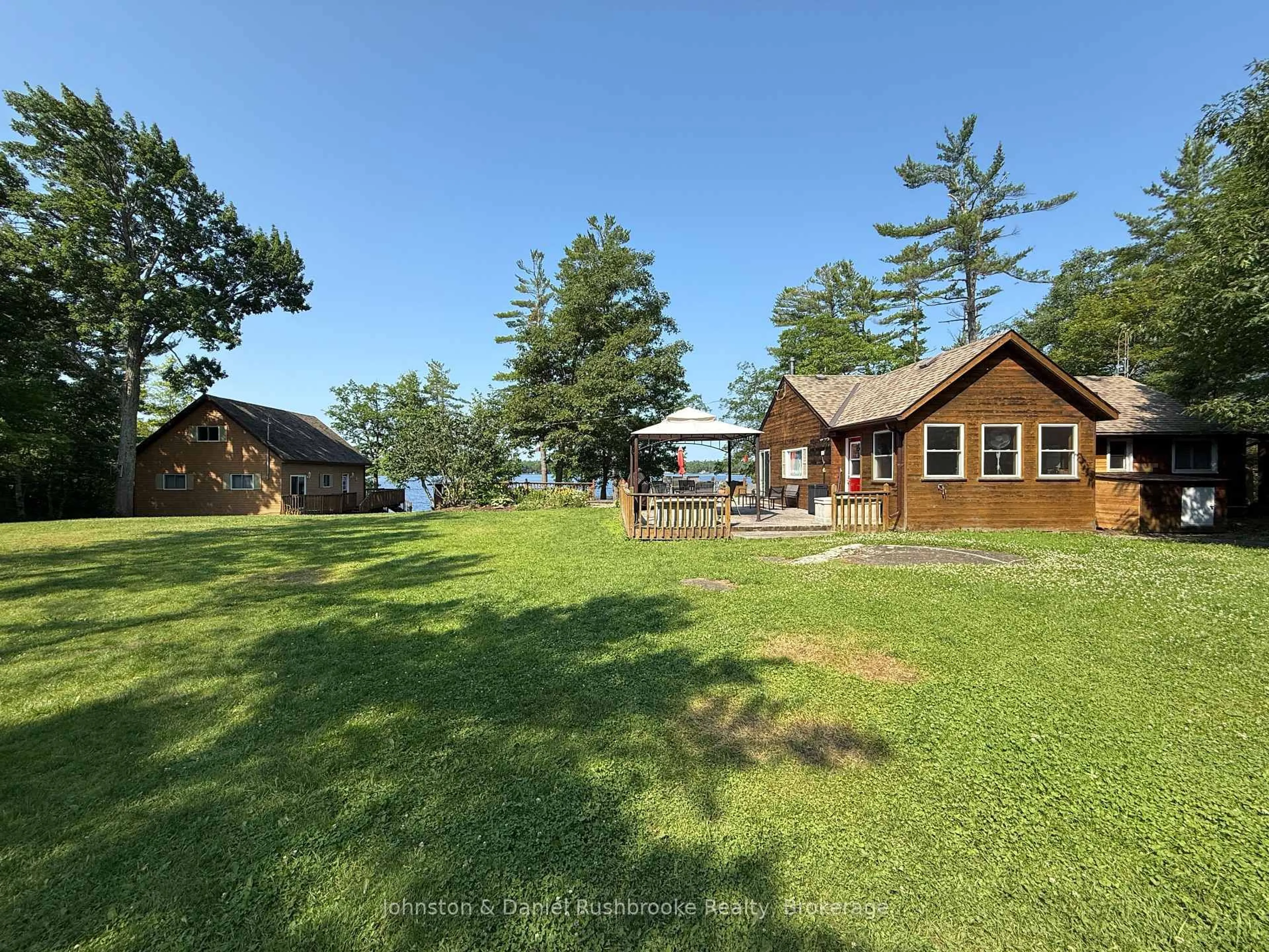 A pic from outside/outdoor area/front of a property/back of a property/a pic from drone, water/lake/river/ocean view for 58 Sanctuary Rd, Georgian Bay Ontario L0K 1S0