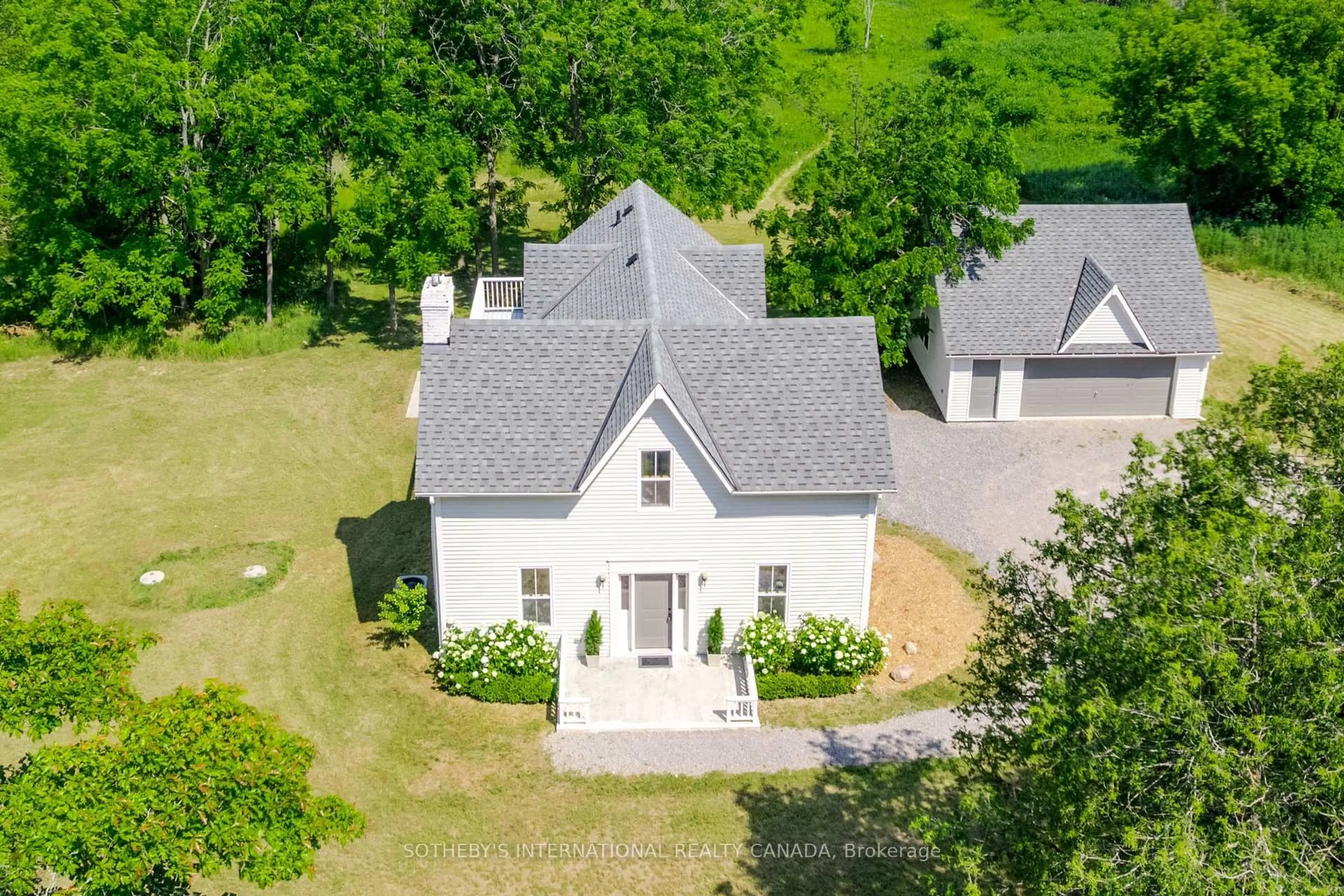 A pic from outside/outdoor area/front of a property/back of a property/a pic from drone, unknown for 590 Concession 2 Rd, Trent Hills Ontario K0K 3K0