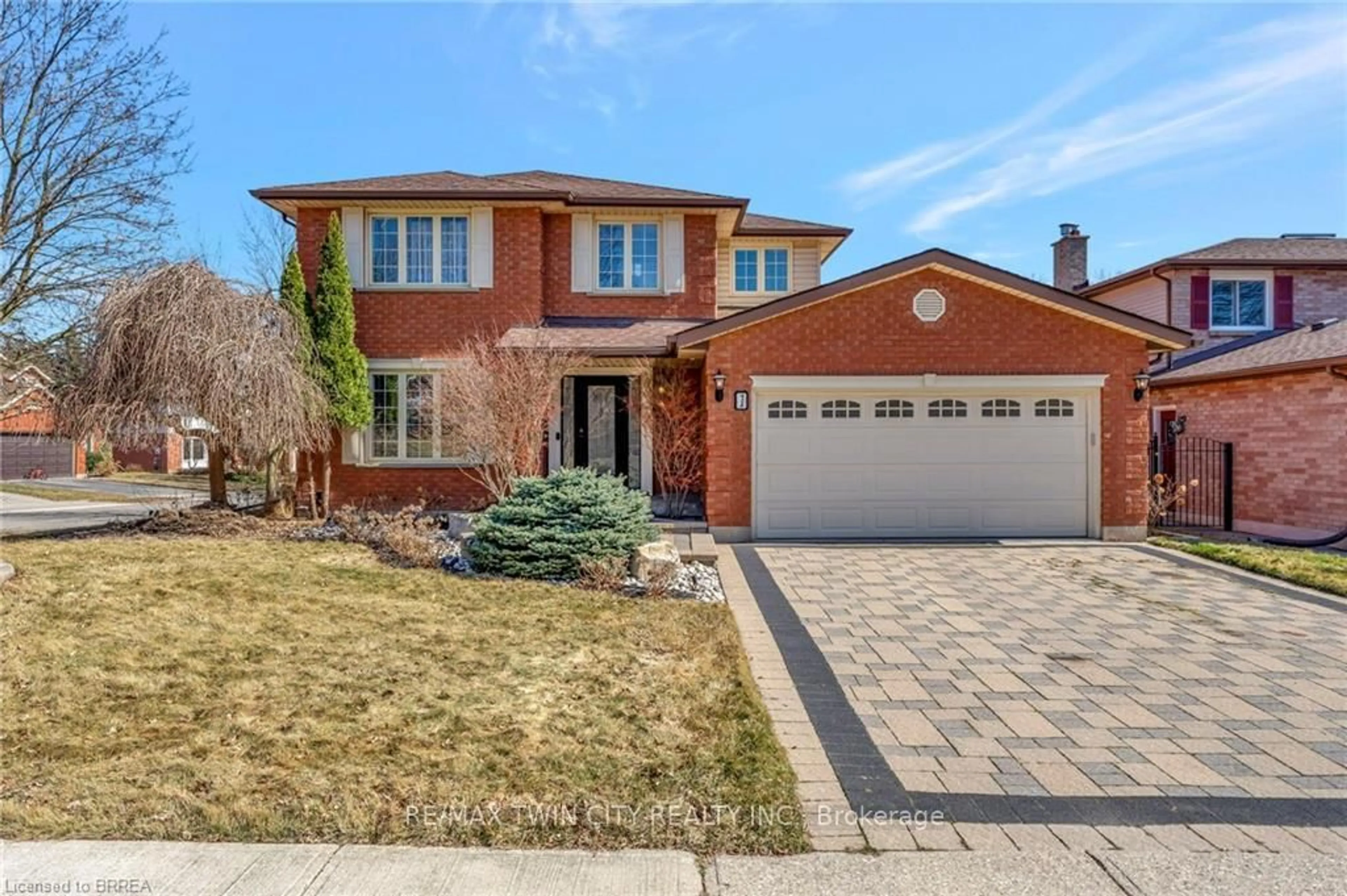 Home with brick exterior material, street for 1 Bowen Lane, Brantford Ontario N3T 6G3