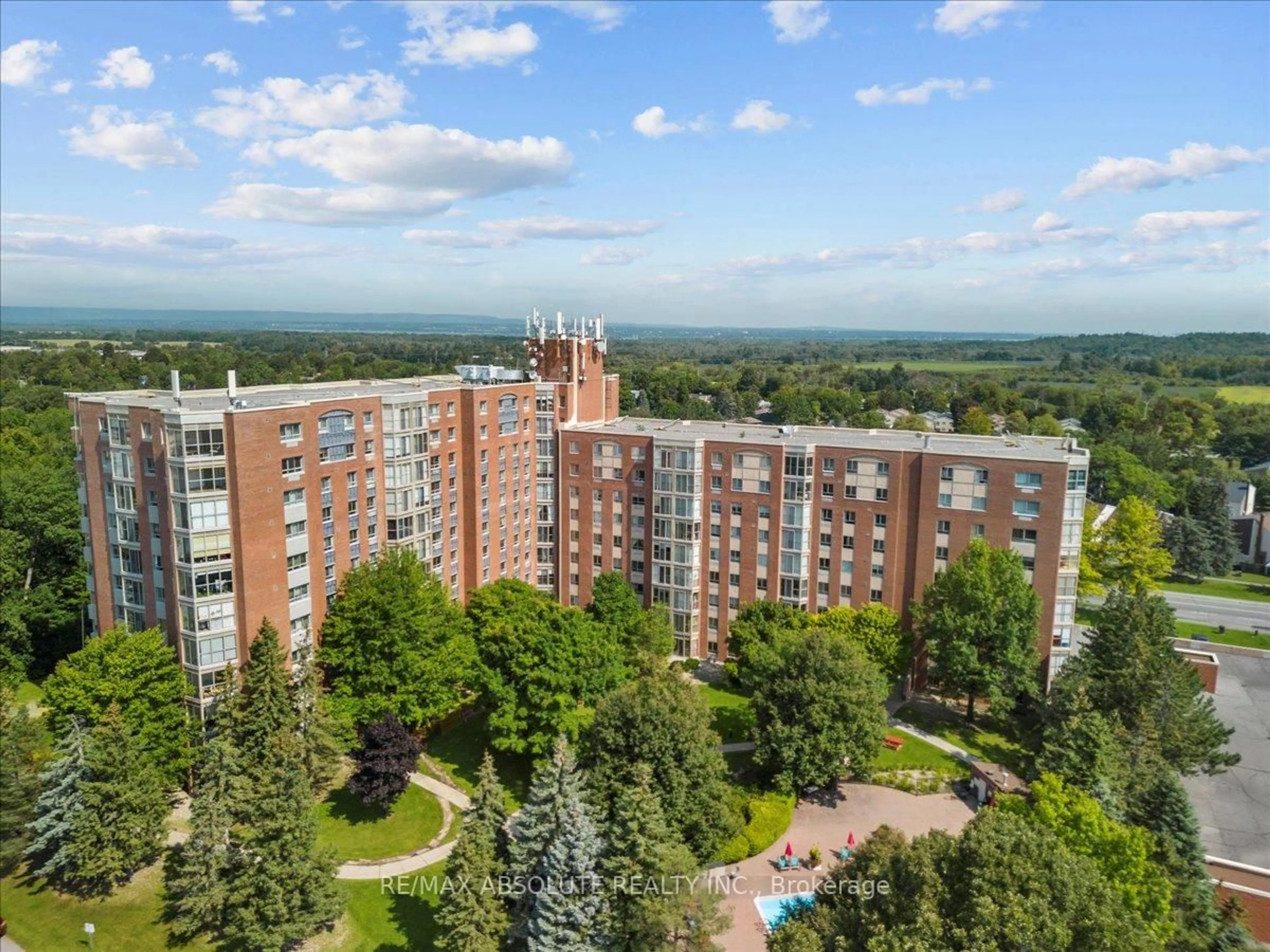 A pic from outside/outdoor area/front of a property/back of a property/a pic from drone, city buildings view from balcony for 960 TERON Dr #719, Ottawa Ontario K2K 2B6