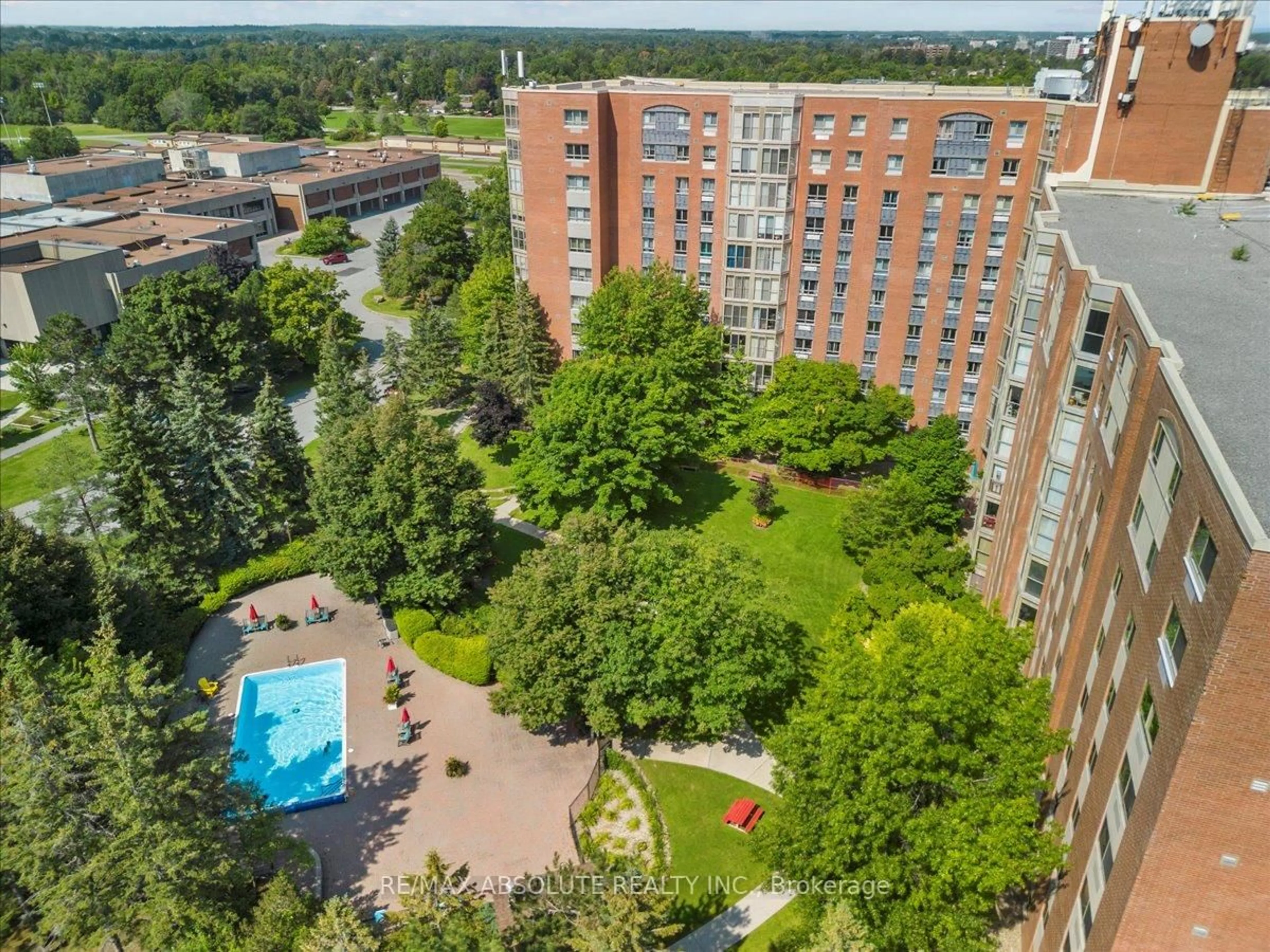 A pic from outside/outdoor area/front of a property/back of a property/a pic from drone, city buildings view from balcony for 960 TERON Dr #719, Ottawa Ontario K2K 2B6