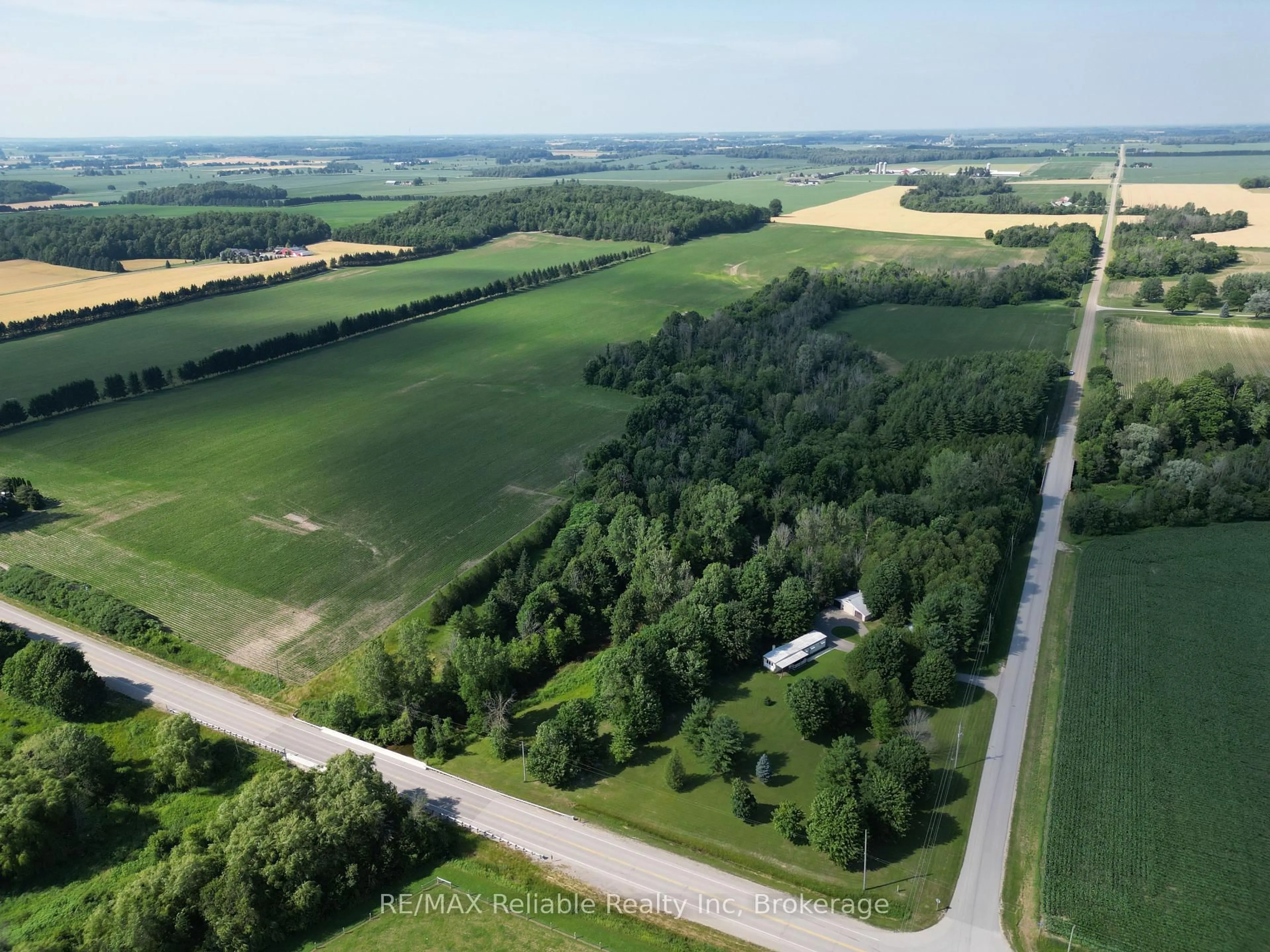 A pic from outside/outdoor area/front of a property/back of a property/a pic from drone, unknown for 82017 Bandon Line, Central Huron Ontario N0M 2H0