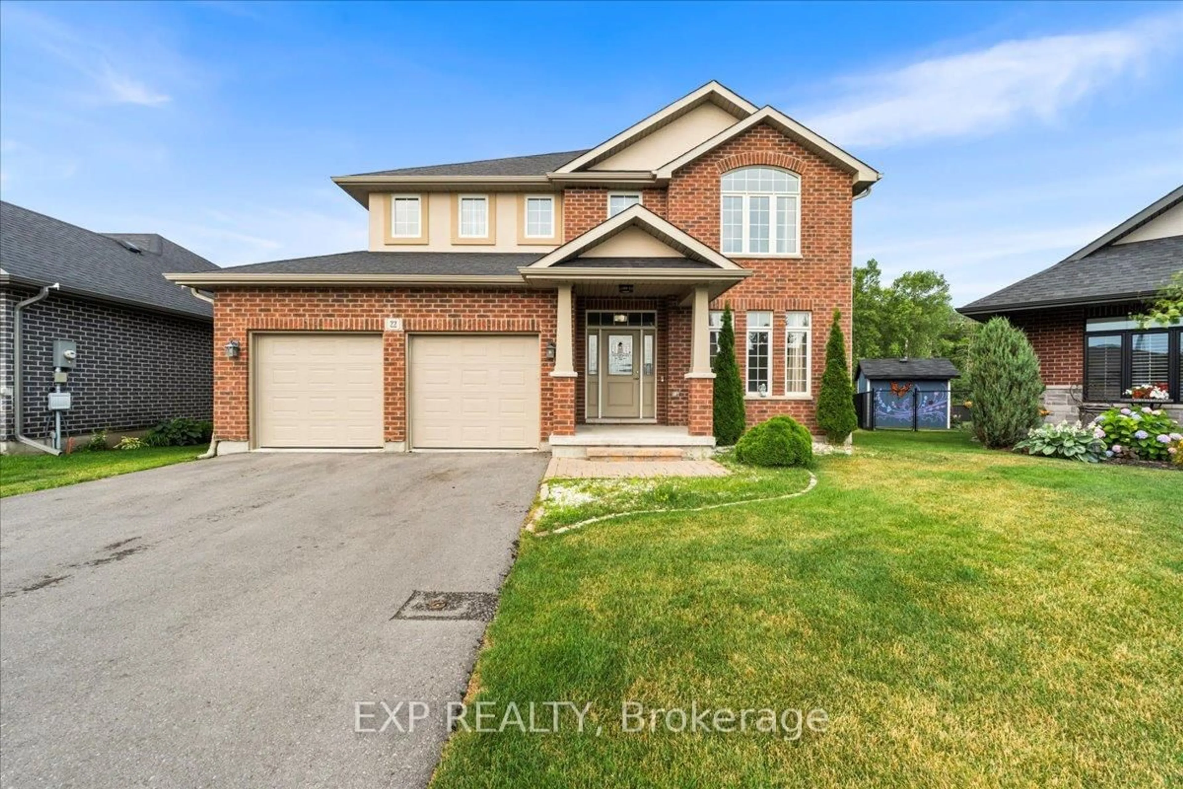 Home with brick exterior material, street for 22 Farmington Cres, Belleville Ontario K8N 0J8