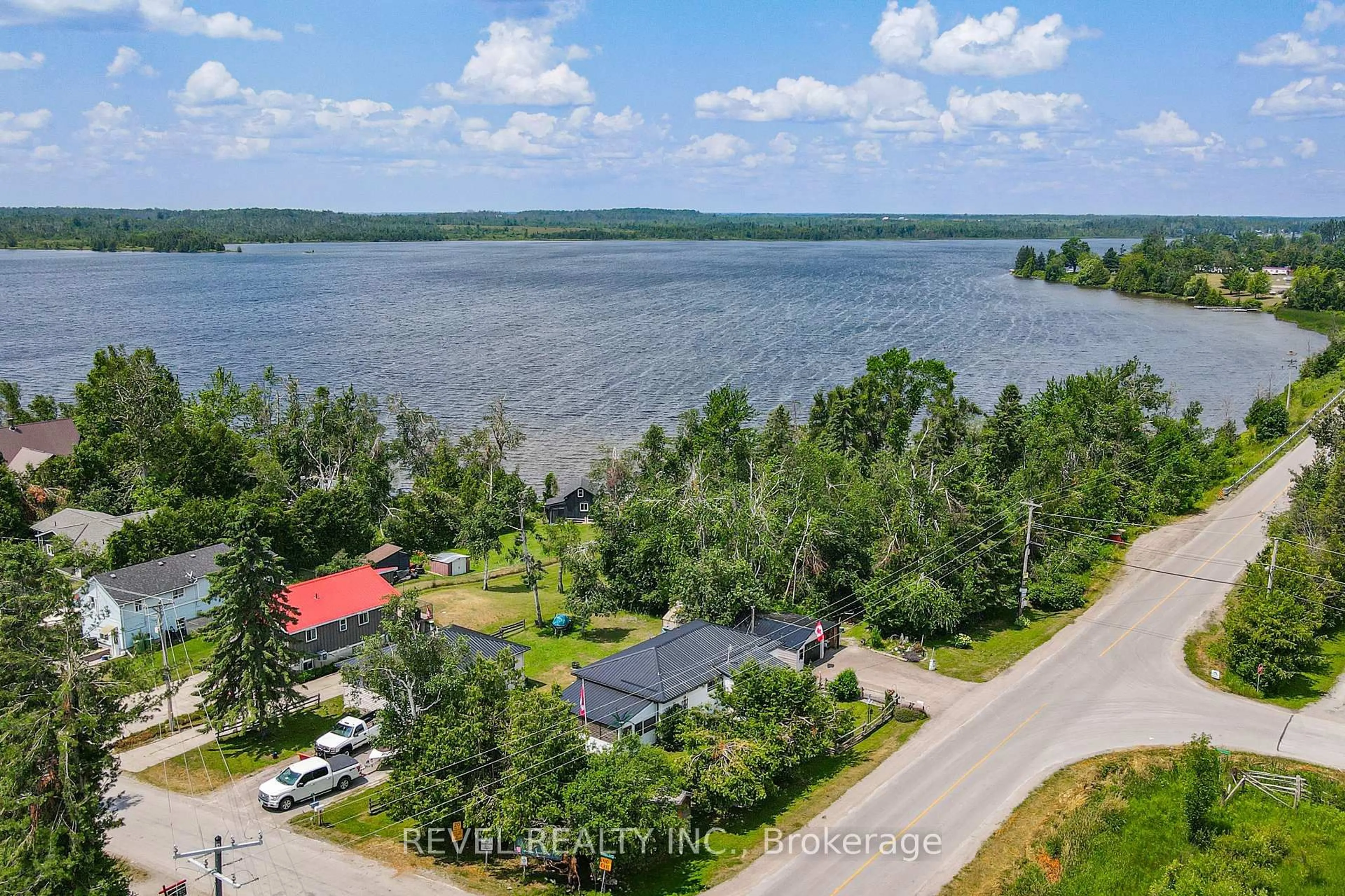 A pic from outside/outdoor area/front of a property/back of a property/a pic from drone, water/lake/river/ocean view for 883 Centennial Park Rd, Kawartha Lakes Ontario K0M 2B0