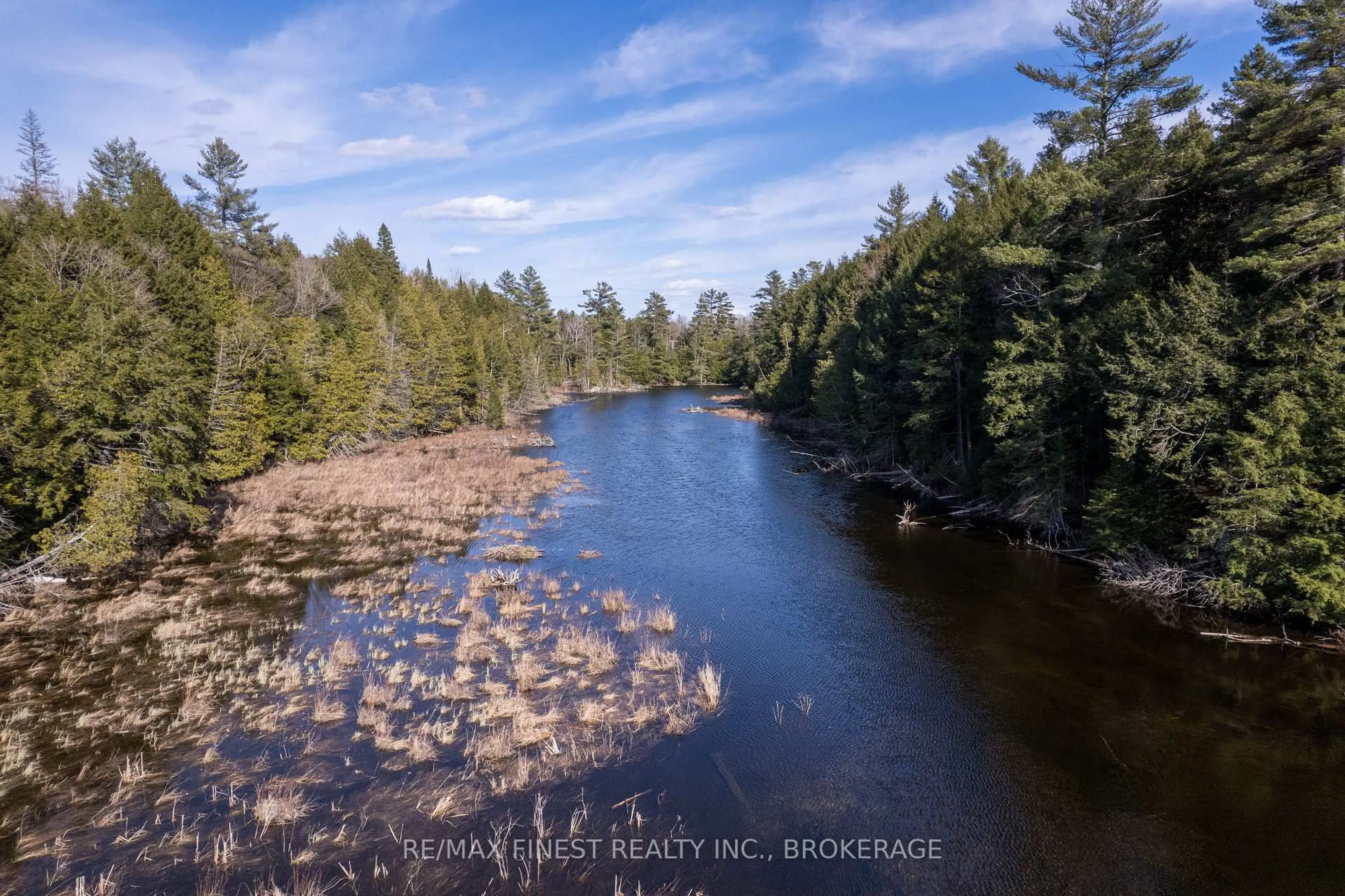 A pic from outside/outdoor area/front of a property/back of a property/a pic from drone, water/lake/river/ocean view for 1975 North Rd, Plevna Ontario K0H 2M0