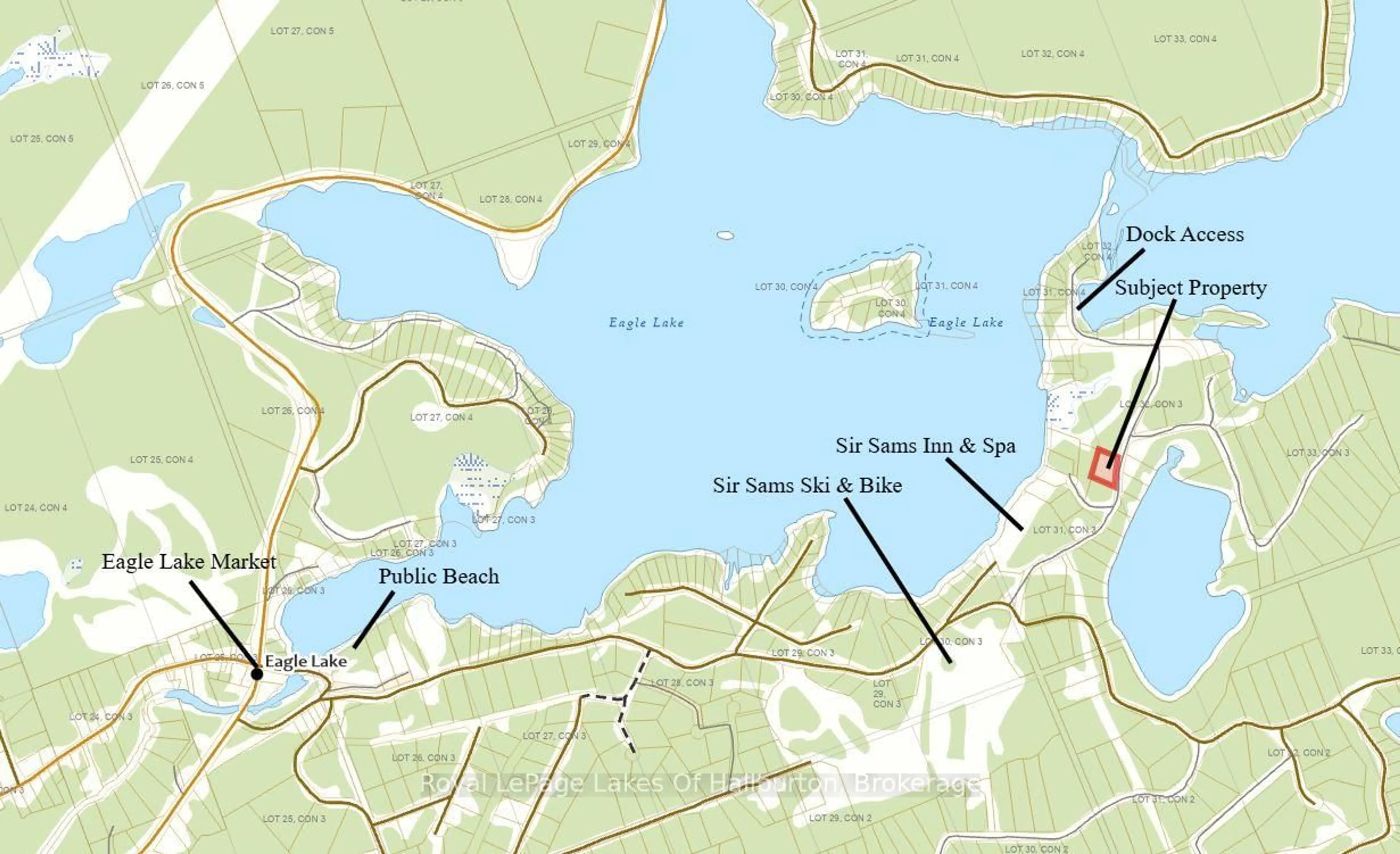 Picture of a map for 1111 Elk Dr, Dysart et al Ontario K0M 1S0