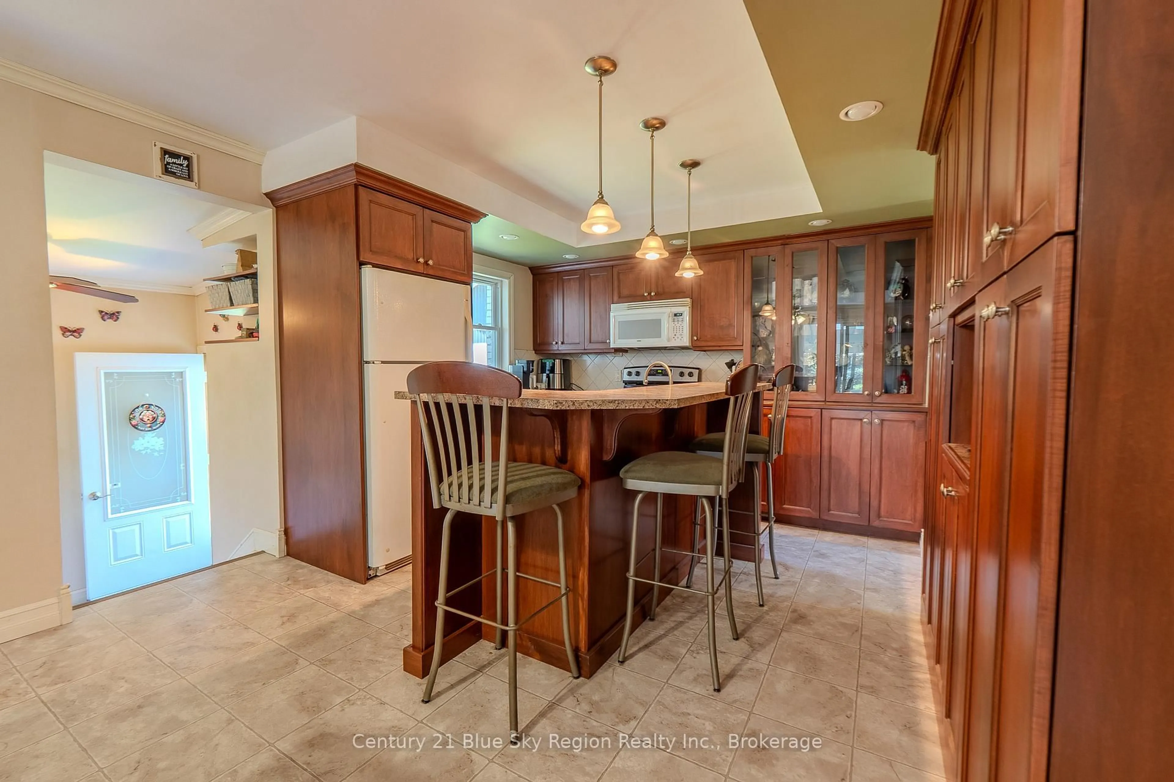 Open concept kitchen, ceramic/tile floor for 9 Dupras St, West Nipissing Ontario P0H 2C0