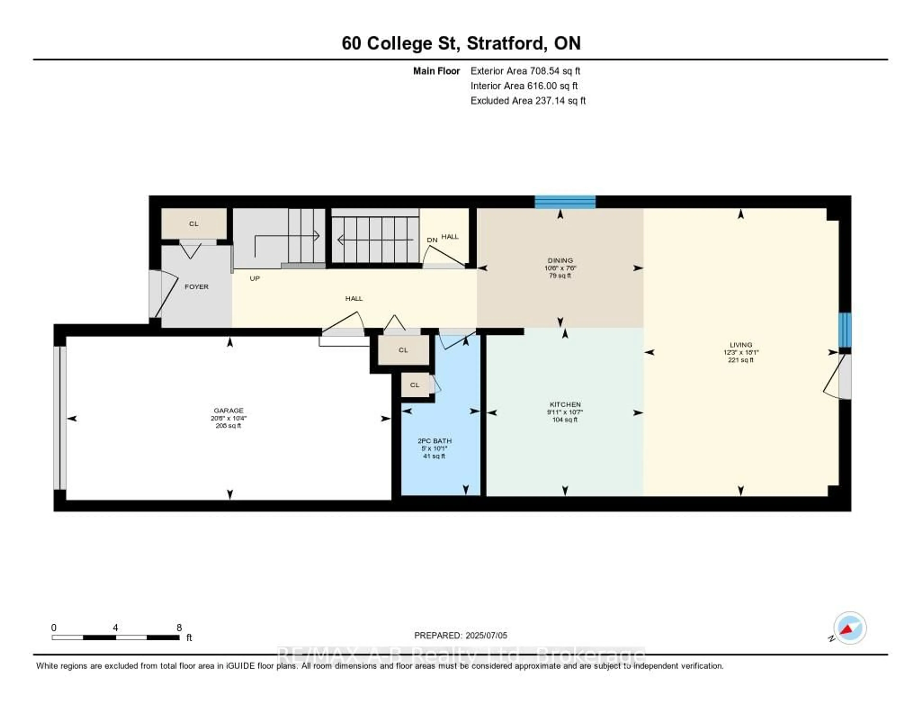 Floor plan for 60 College St, Stratford Ontario N5A 4R4
