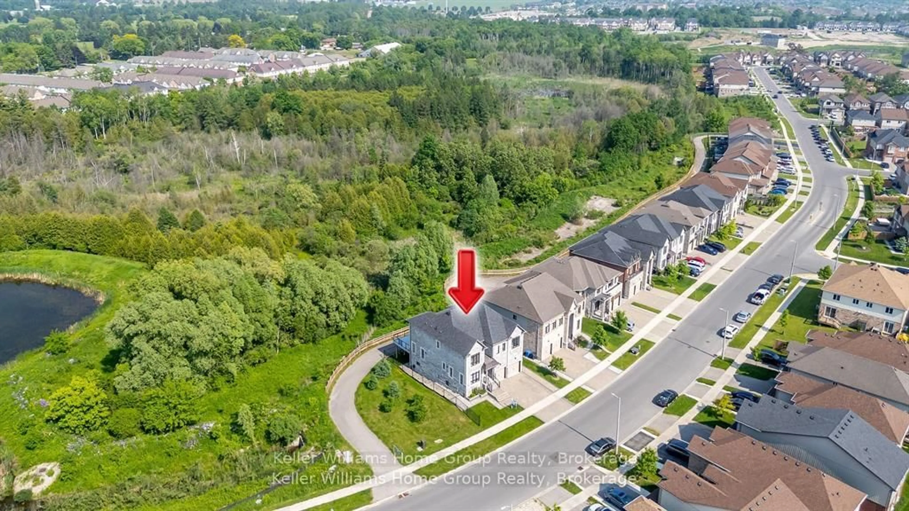 A pic from outside/outdoor area/front of a property/back of a property/a pic from drone, street for 289 Macalister Blvd, Guelph Ontario N1G 0E6