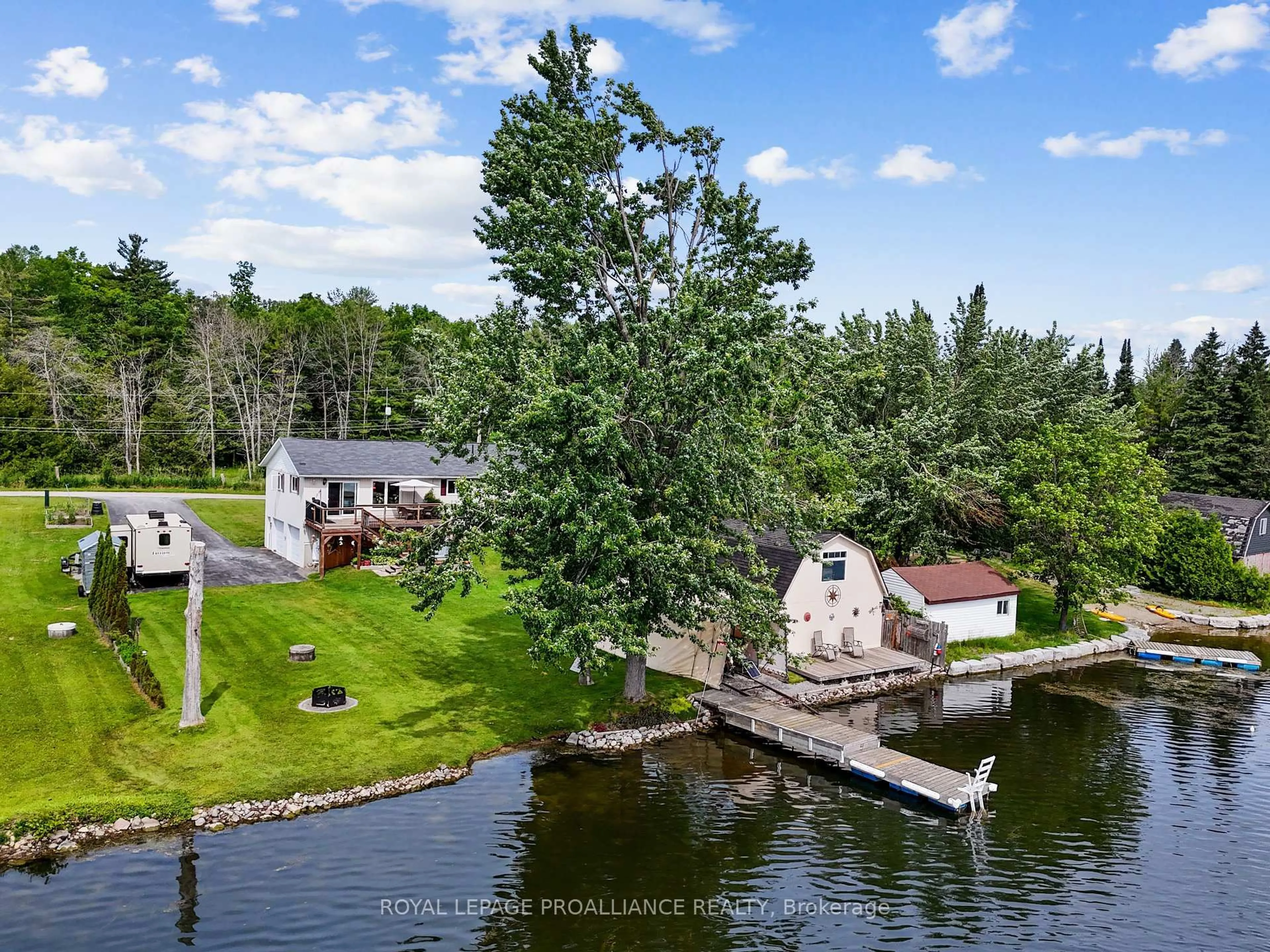 A pic from outside/outdoor area/front of a property/back of a property/a pic from drone, water/lake/river/ocean view for 190 Ingham Rd #8, Alnwick/Haldimand Ontario K0K 2X0