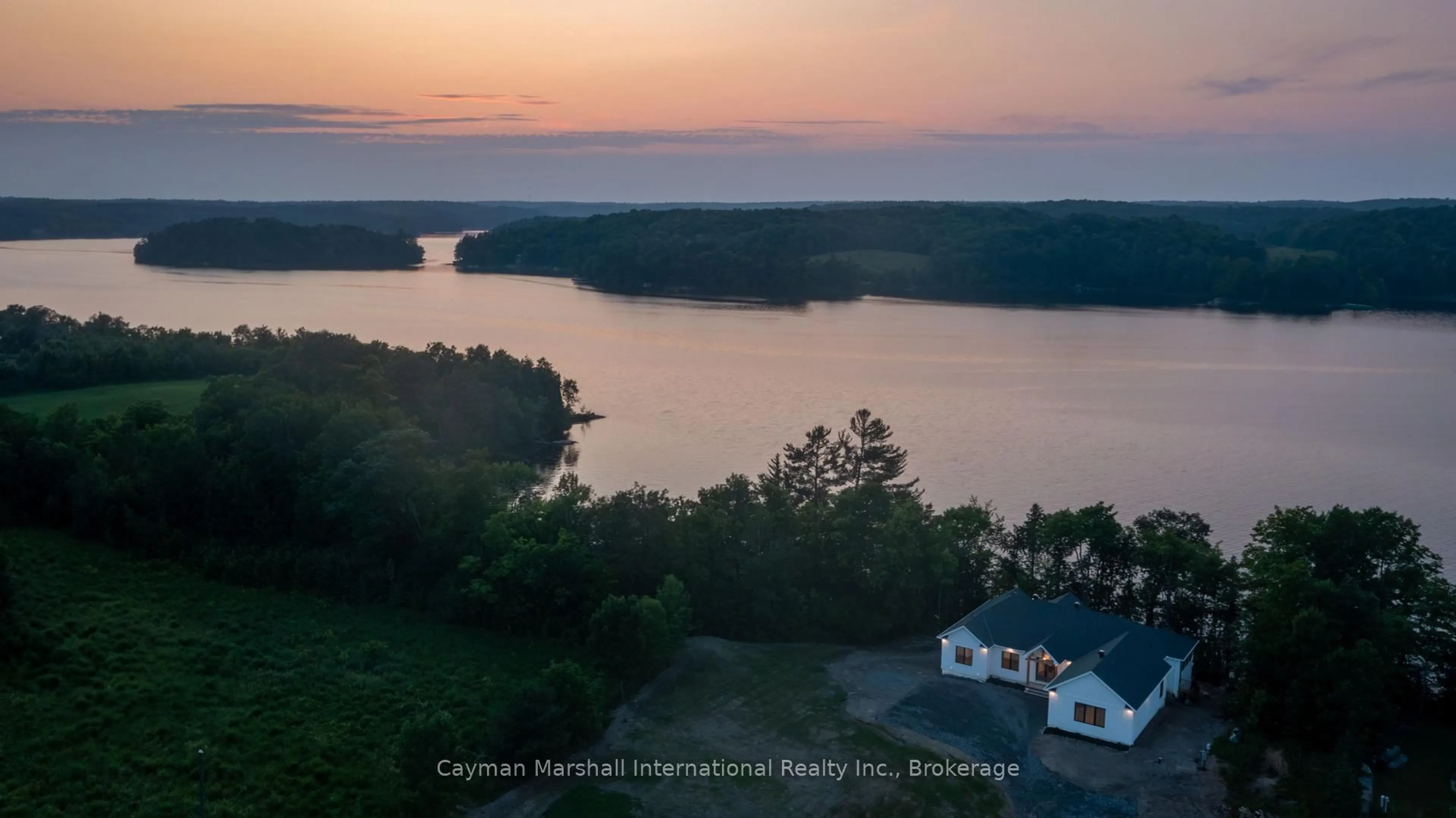 A pic from outside/outdoor area/front of a property/back of a property/a pic from drone, water/lake/river/ocean view for 1034 Quinn Rd #5, Muskoka Lakes Ontario P0B 1M0