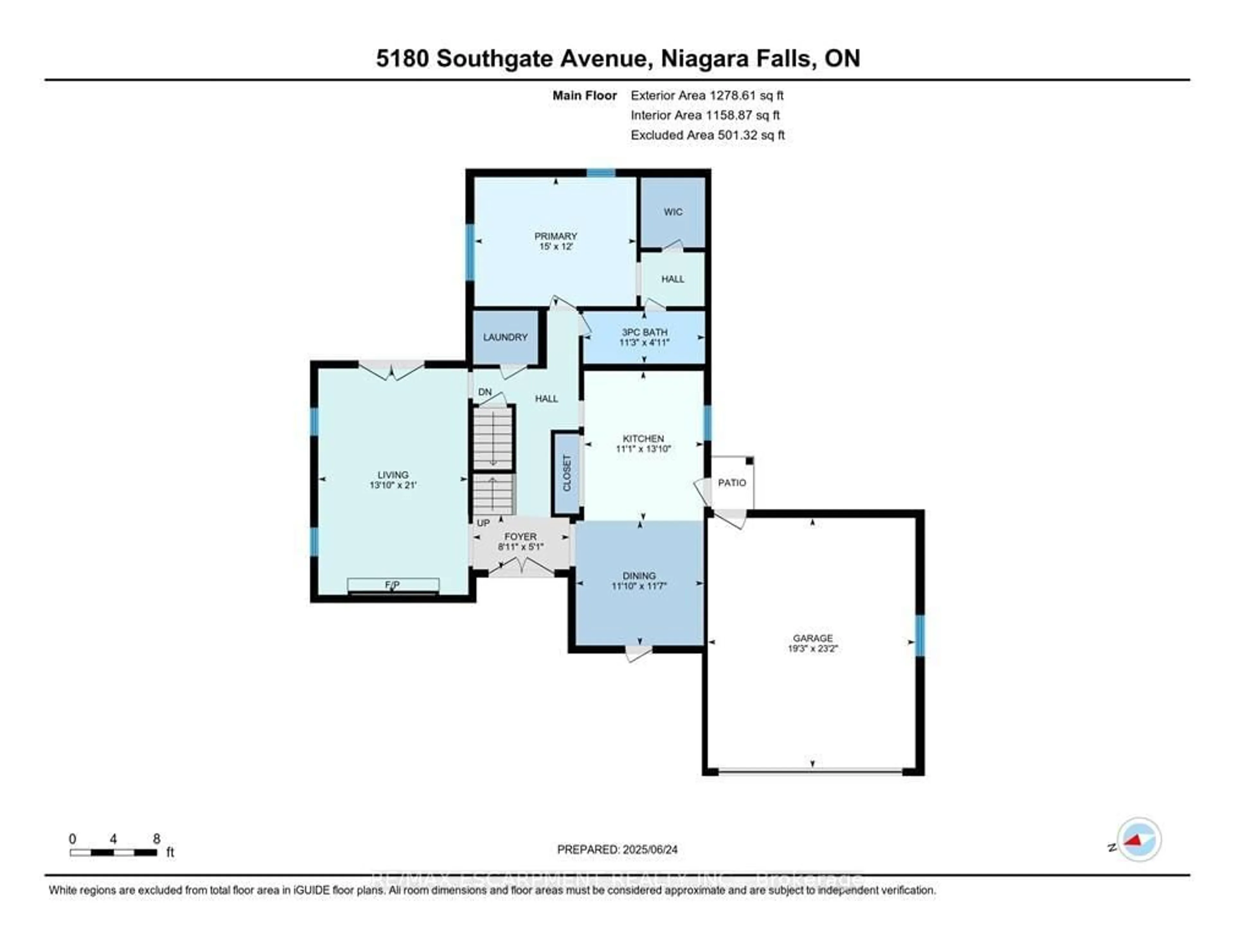Floor plan for 5180 SOUTHGATE Ave, Niagara Falls Ontario L2E 7G5