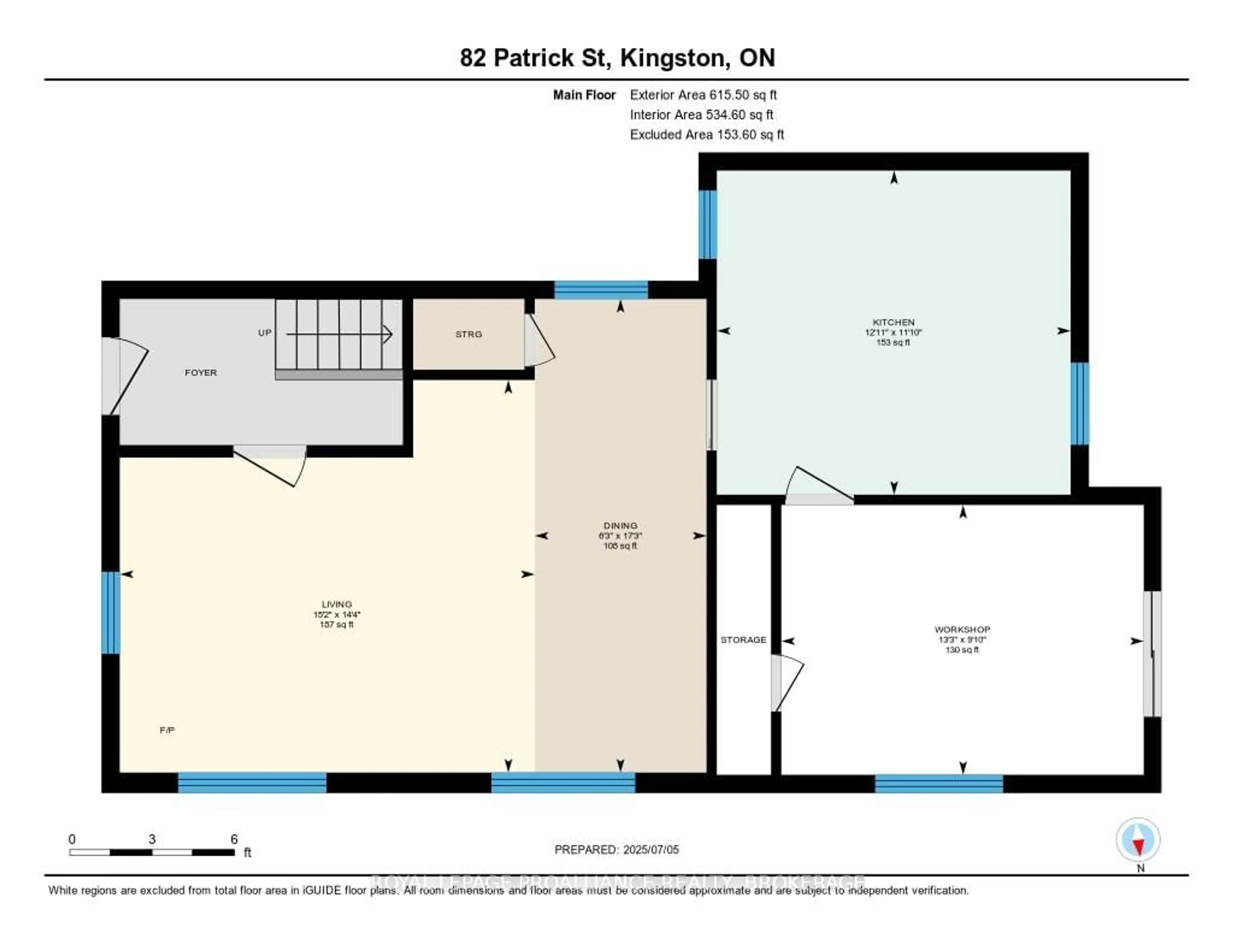 Floor plan for 82 Patrick St, Kingston Ontario K7K 3P1