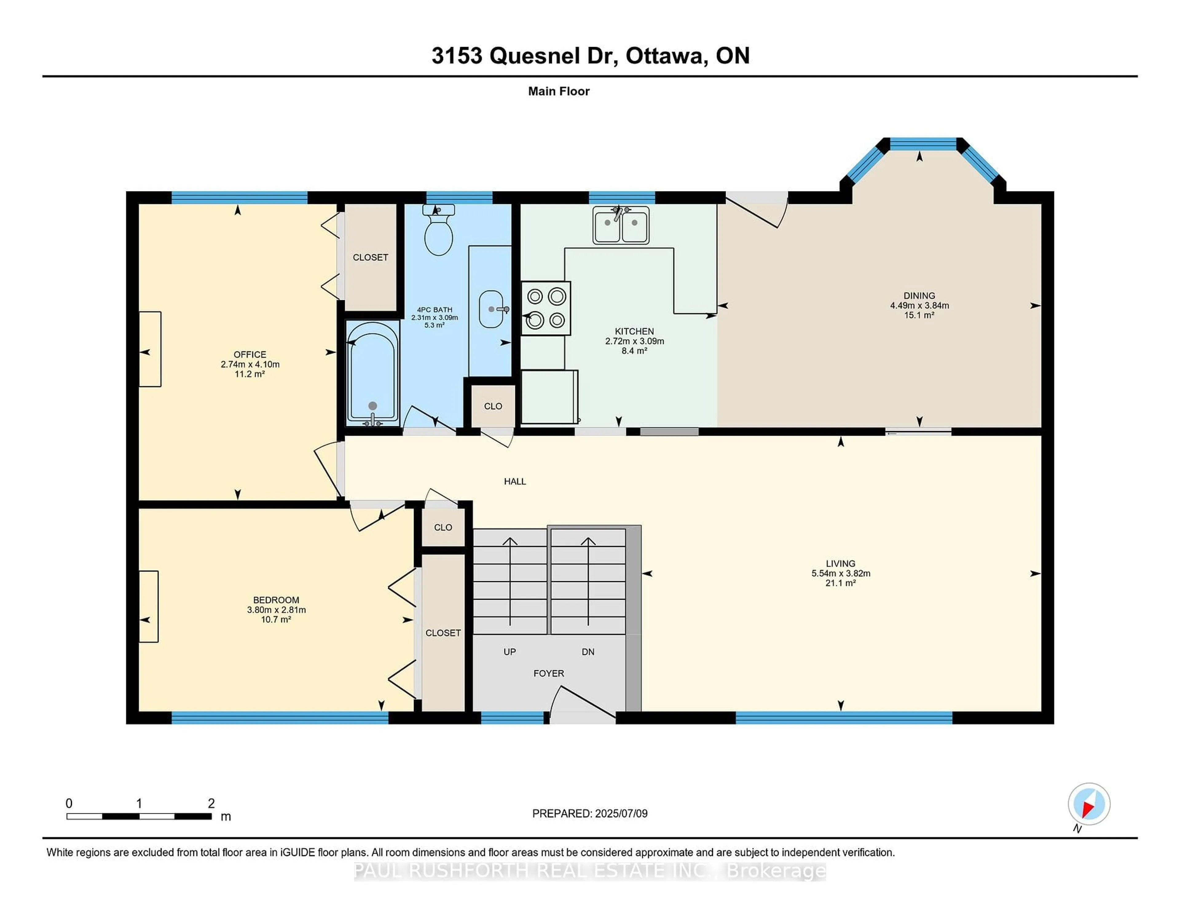 Floor plan for 3153 QUESNEL Dr, Ottawa Ontario K1V 7E7