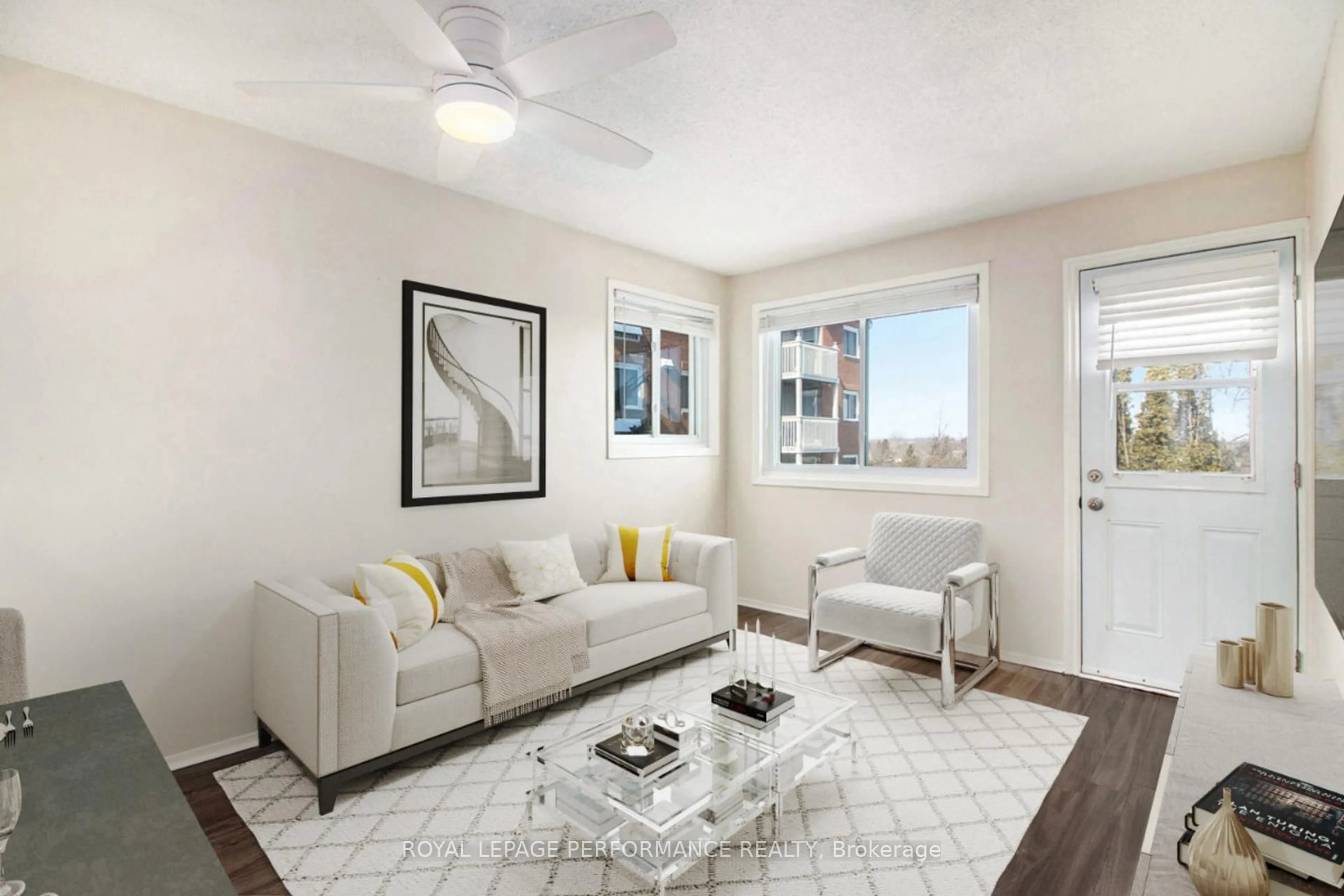 Living room with furniture, unknown for 345 Centrum Blvd #208, Ottawa Ontario K1E 3W9