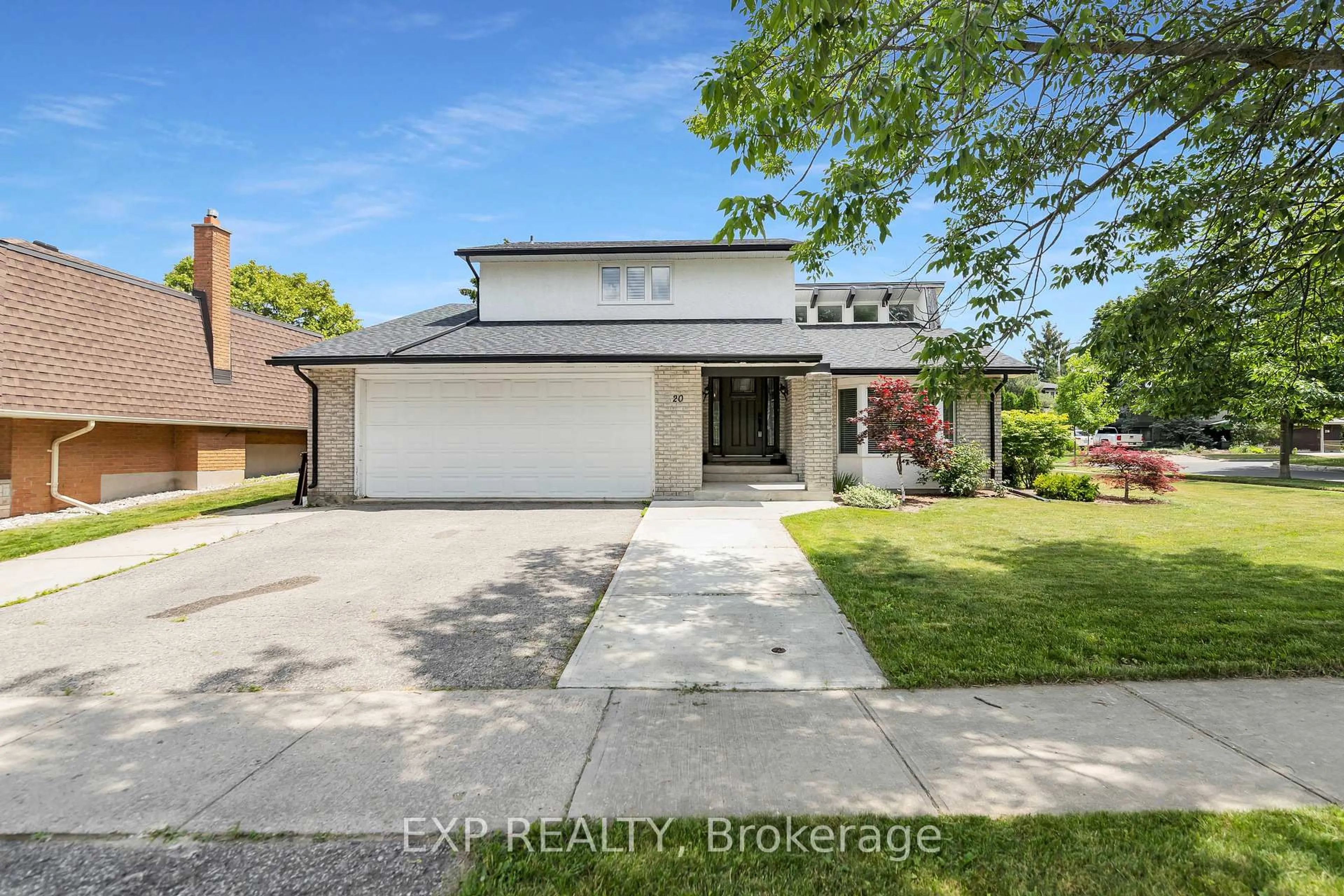 A pic from outside/outdoor area/front of a property/back of a property/a pic from drone, street for 20 Blue Spruce Crt, Kitchener Ontario N2N 1L1