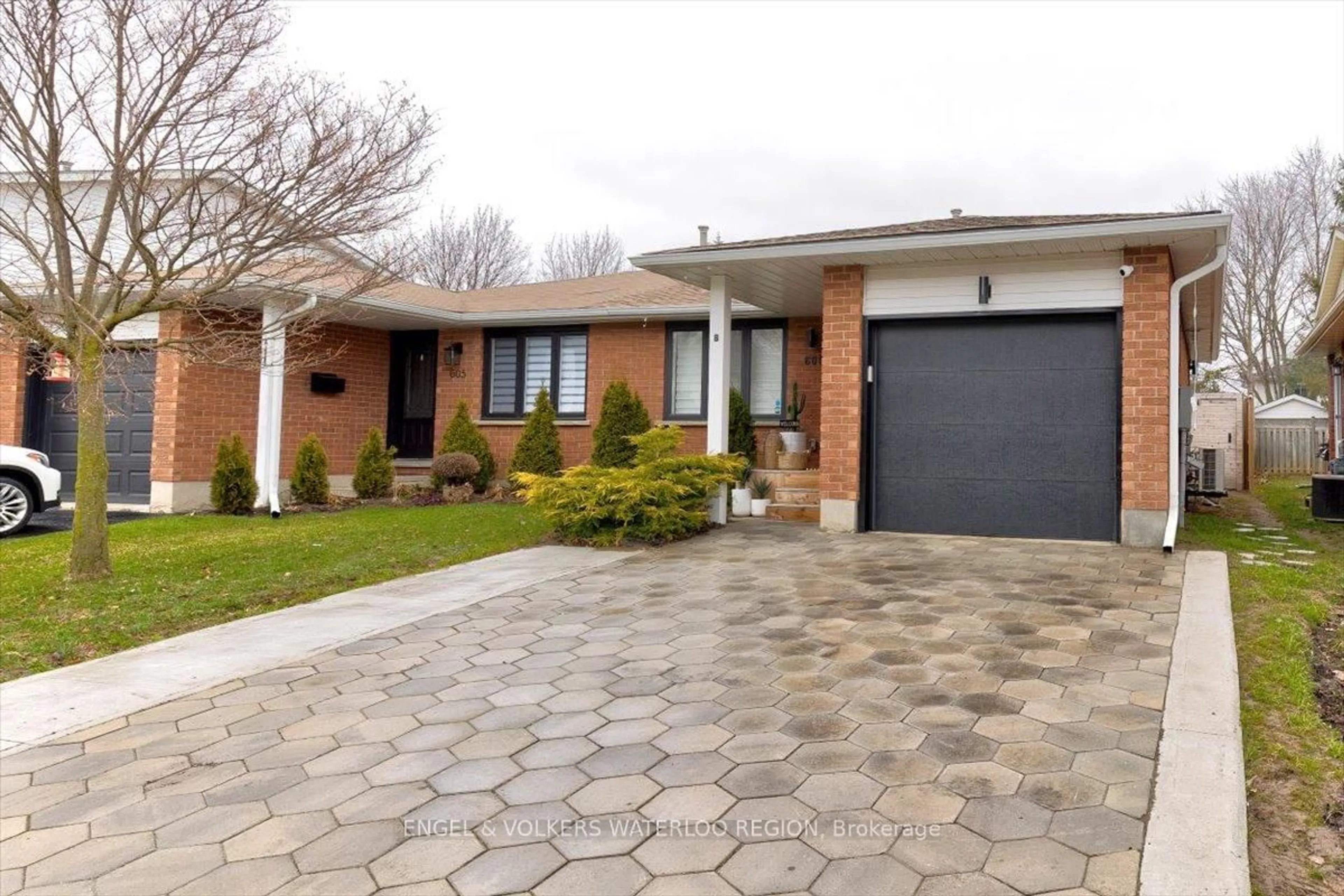Home with brick exterior material, street for 605 Pinerow Cres #B, Waterloo Ontario N2T 2K6