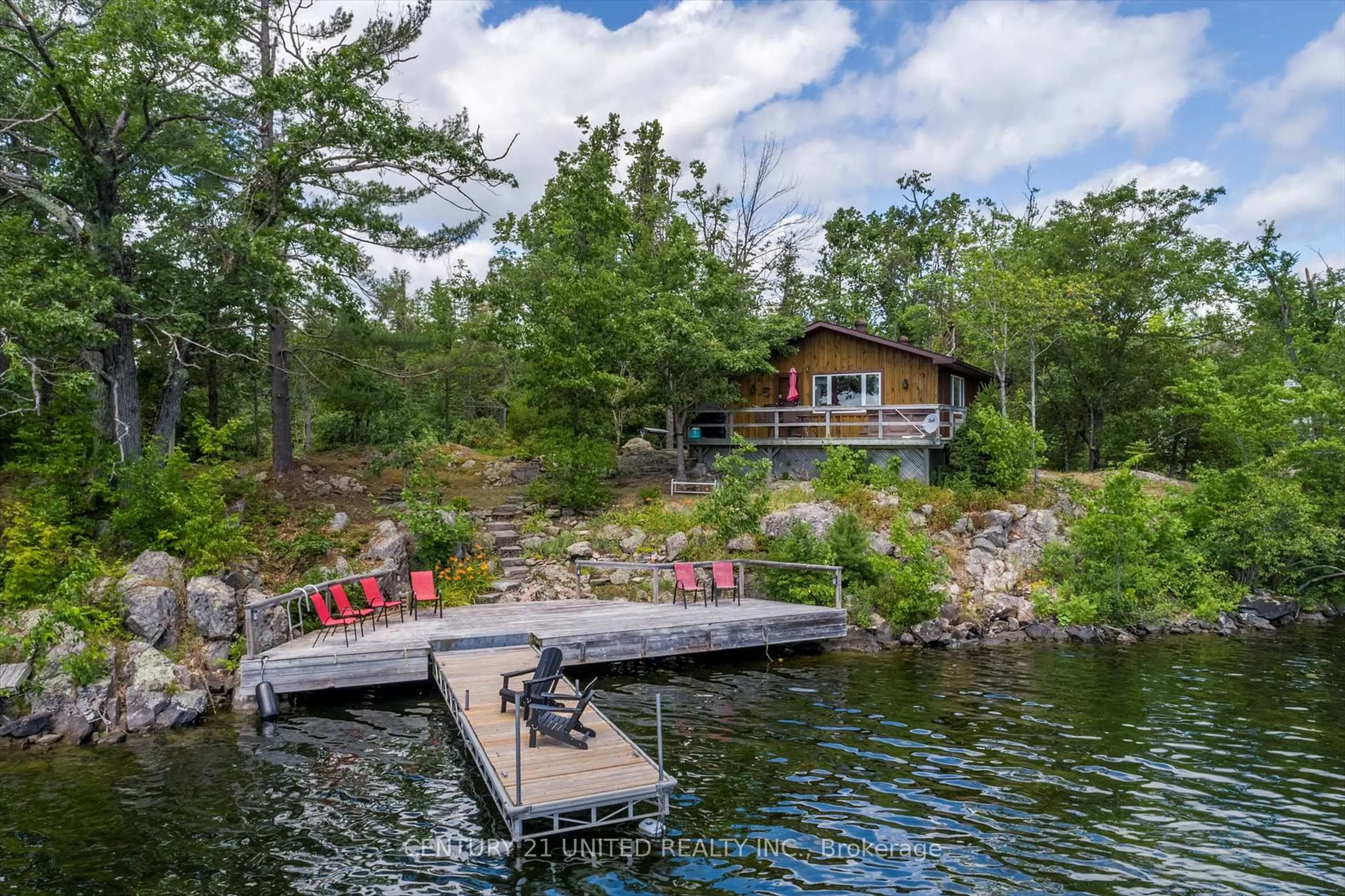 Patio, water/lake/river/ocean view for 65 Fire Route 8, North Kawartha Ontario K0L 3E0