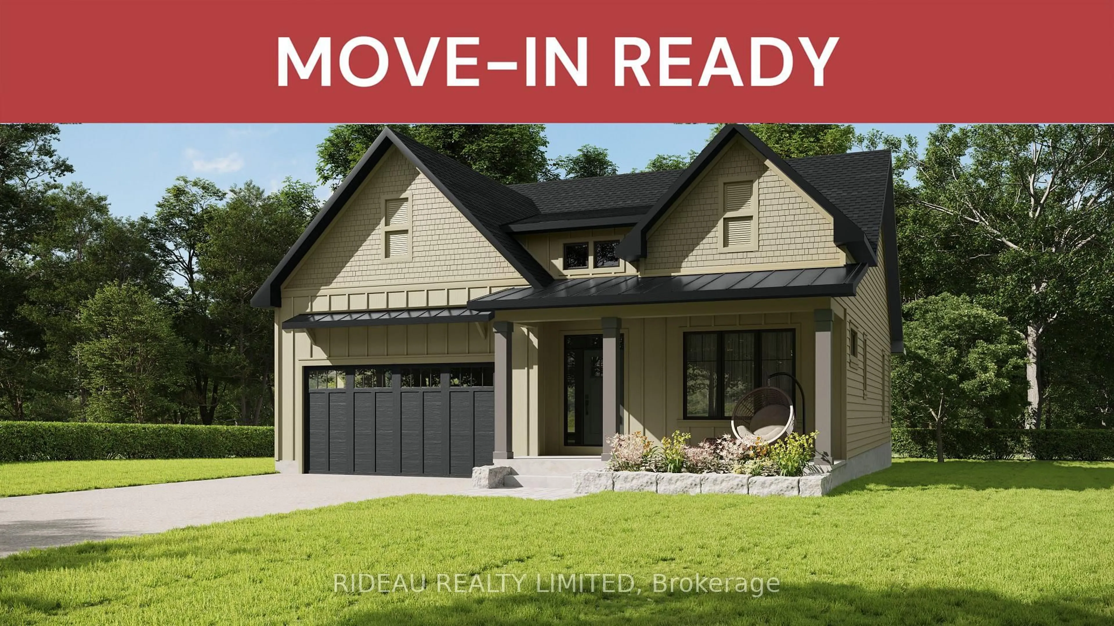 Home with vinyl exterior material, street for 129 Hearthside Dr, Westport Ontario K0G 1X0