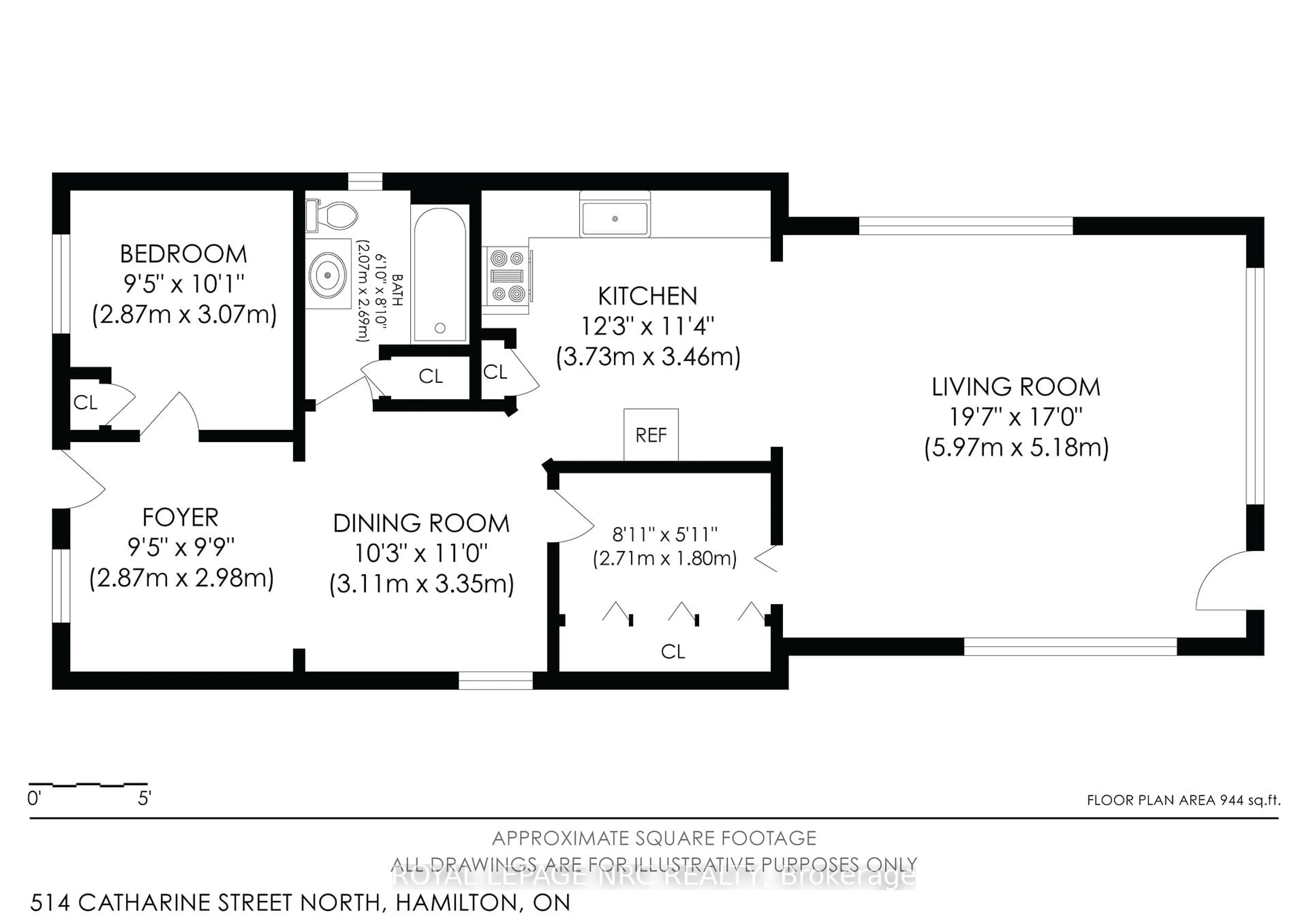 Floor plan for 514 Catharine St, Hamilton Ontario L8L 4V2