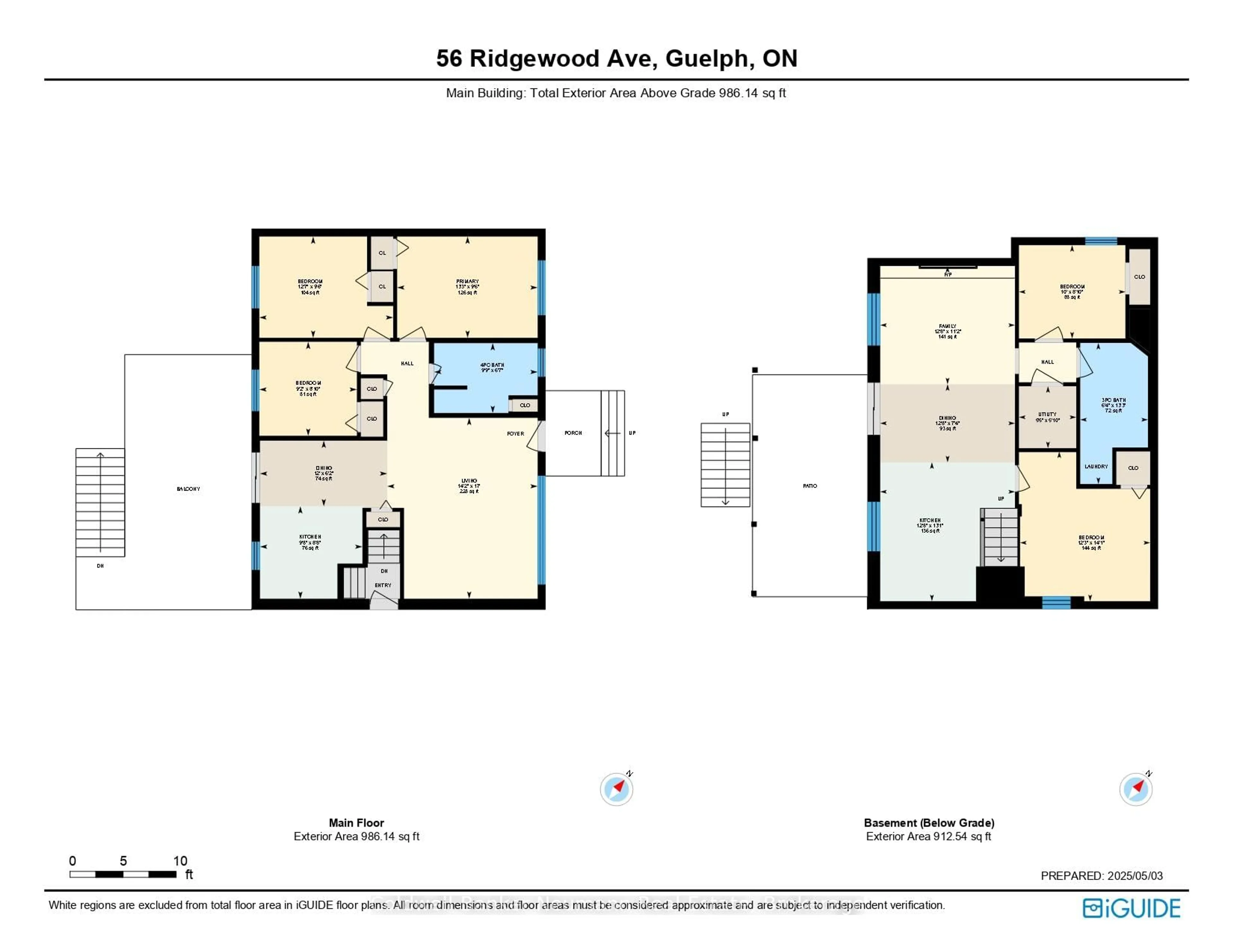 Floor plan for 56 Ridgewood Ave, Guelph Ontario N1H 6C5