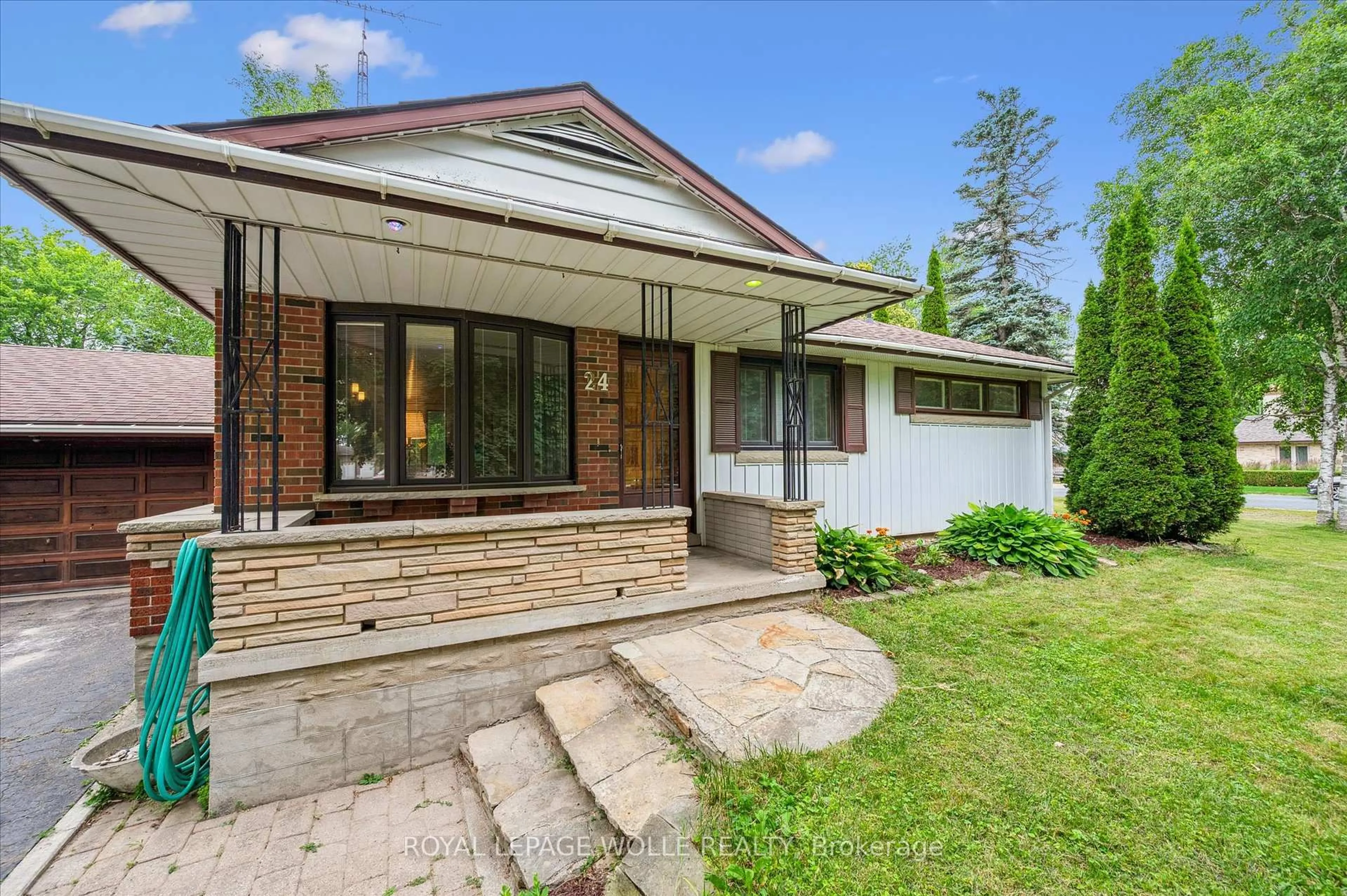 Home with brick exterior material, street for 24 Peel St, Woolwich Ontario N0B 2V0