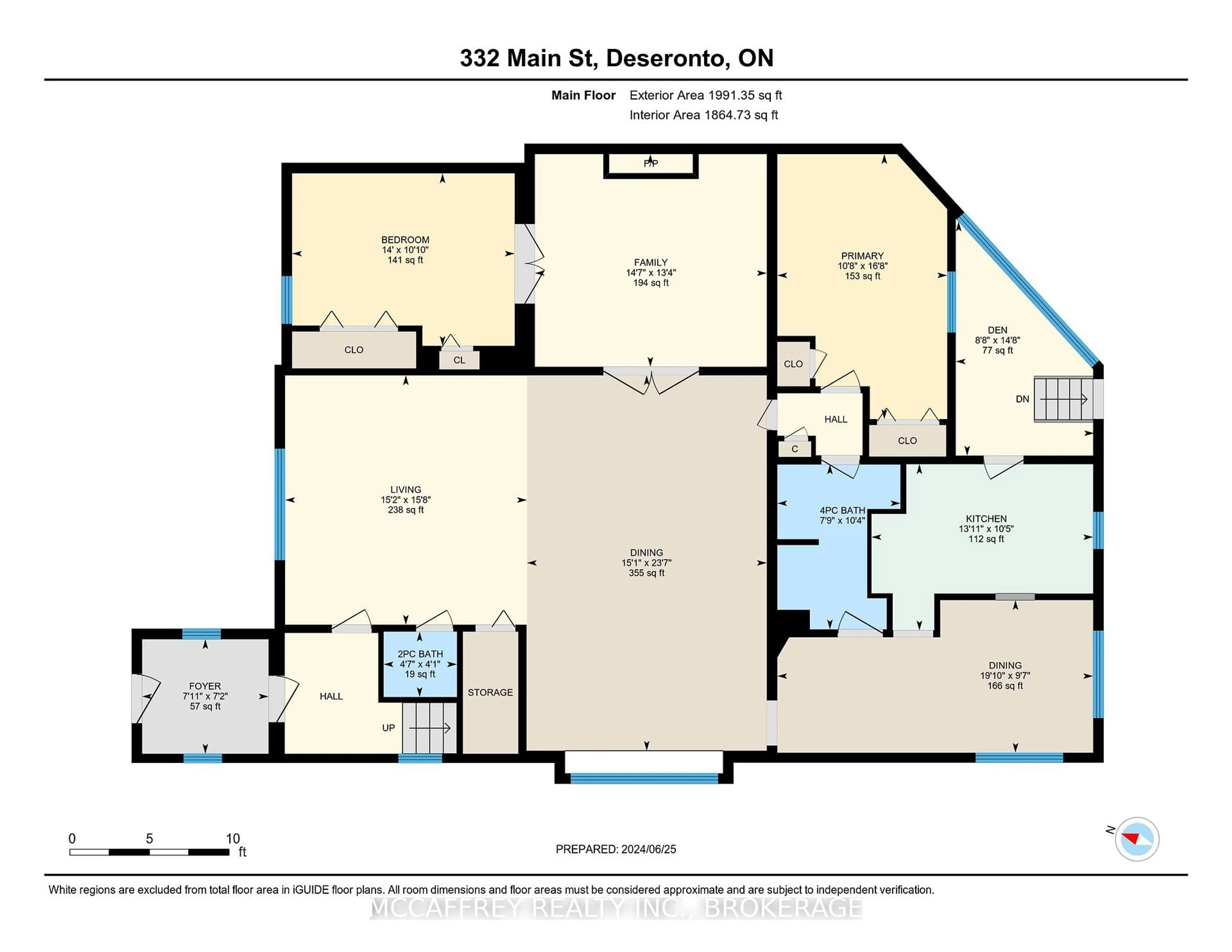 Floor plan for 332 MAIN St, Deseronto Ontario K0K 1X0