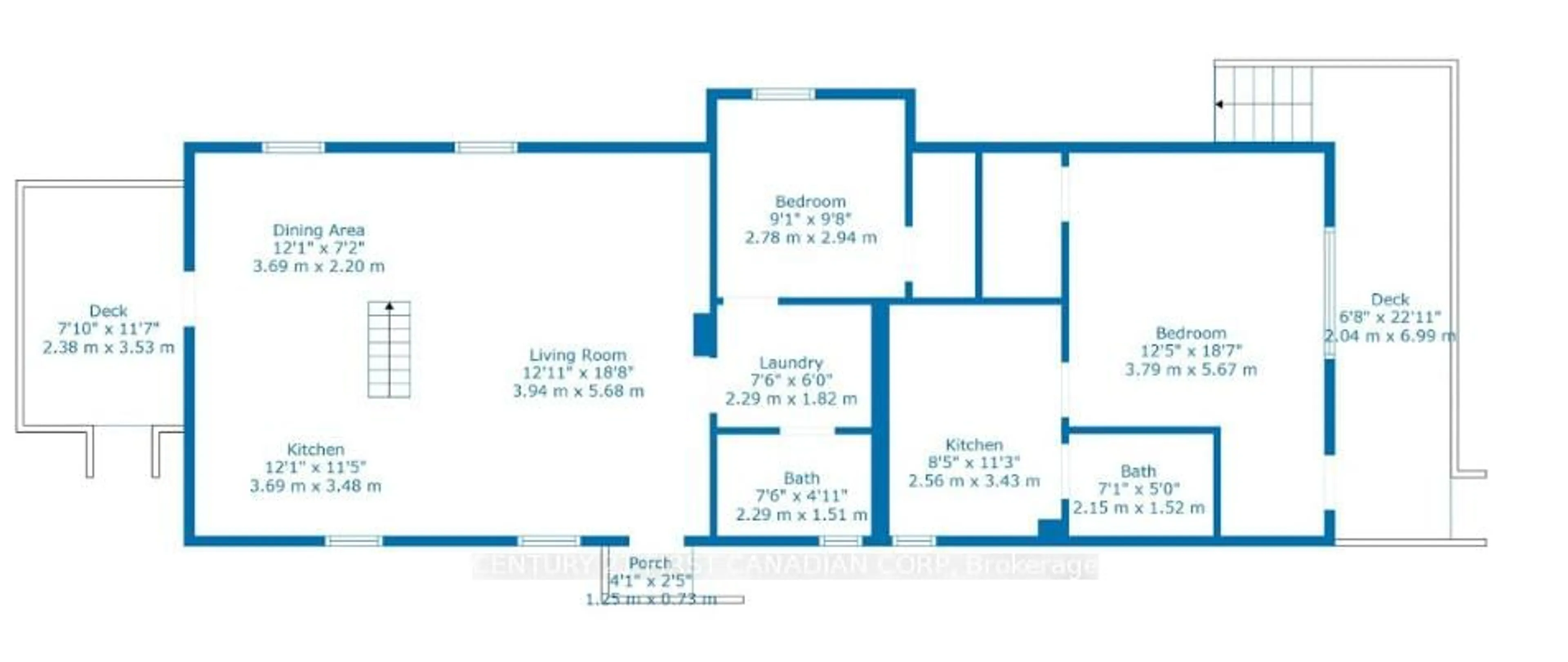 Floor plan for 417 Grey St, London East Ontario N6B 1H1