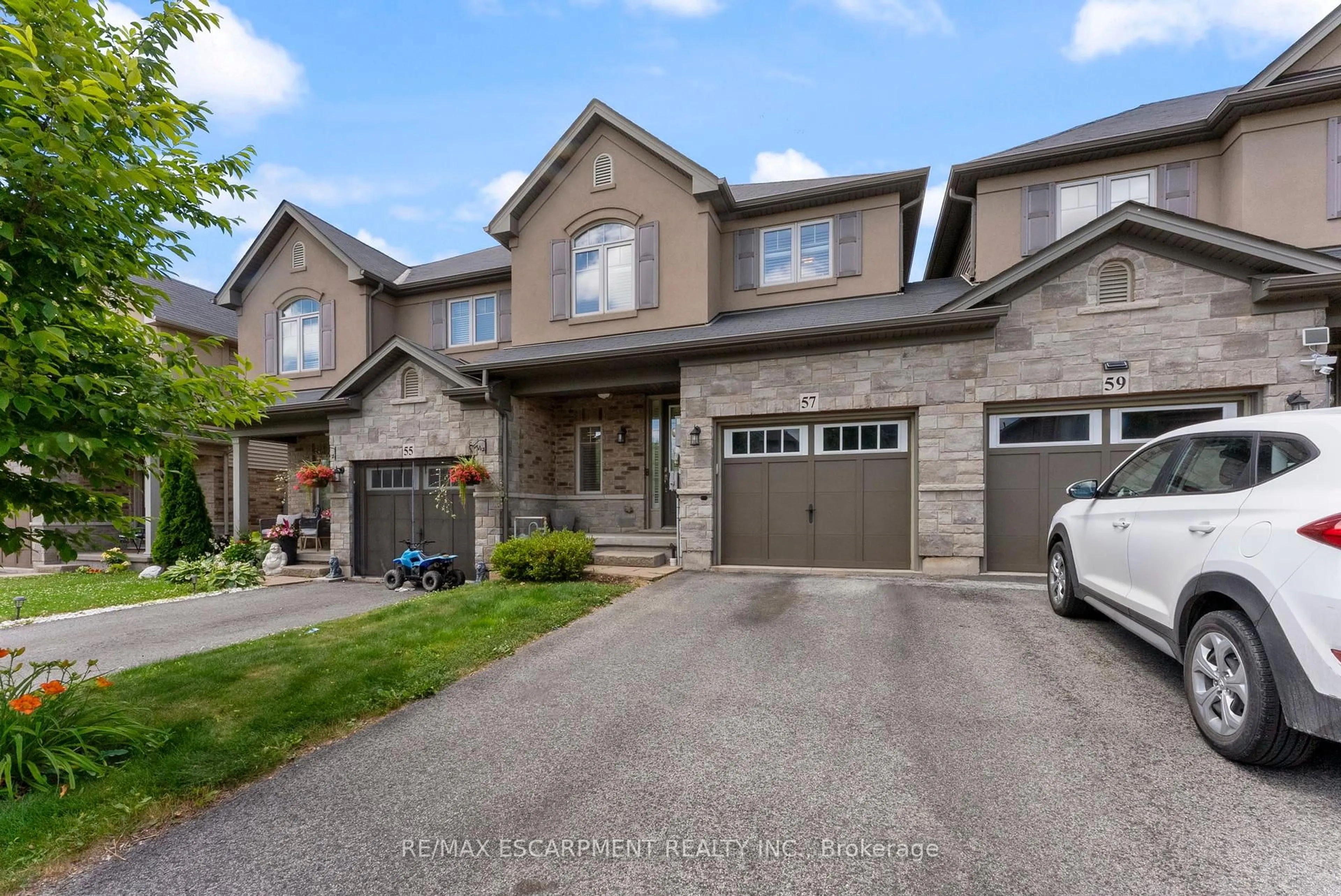 Home with brick exterior material, street for 57 Sexton Cres, Hamilton Ontario L9G 0E3