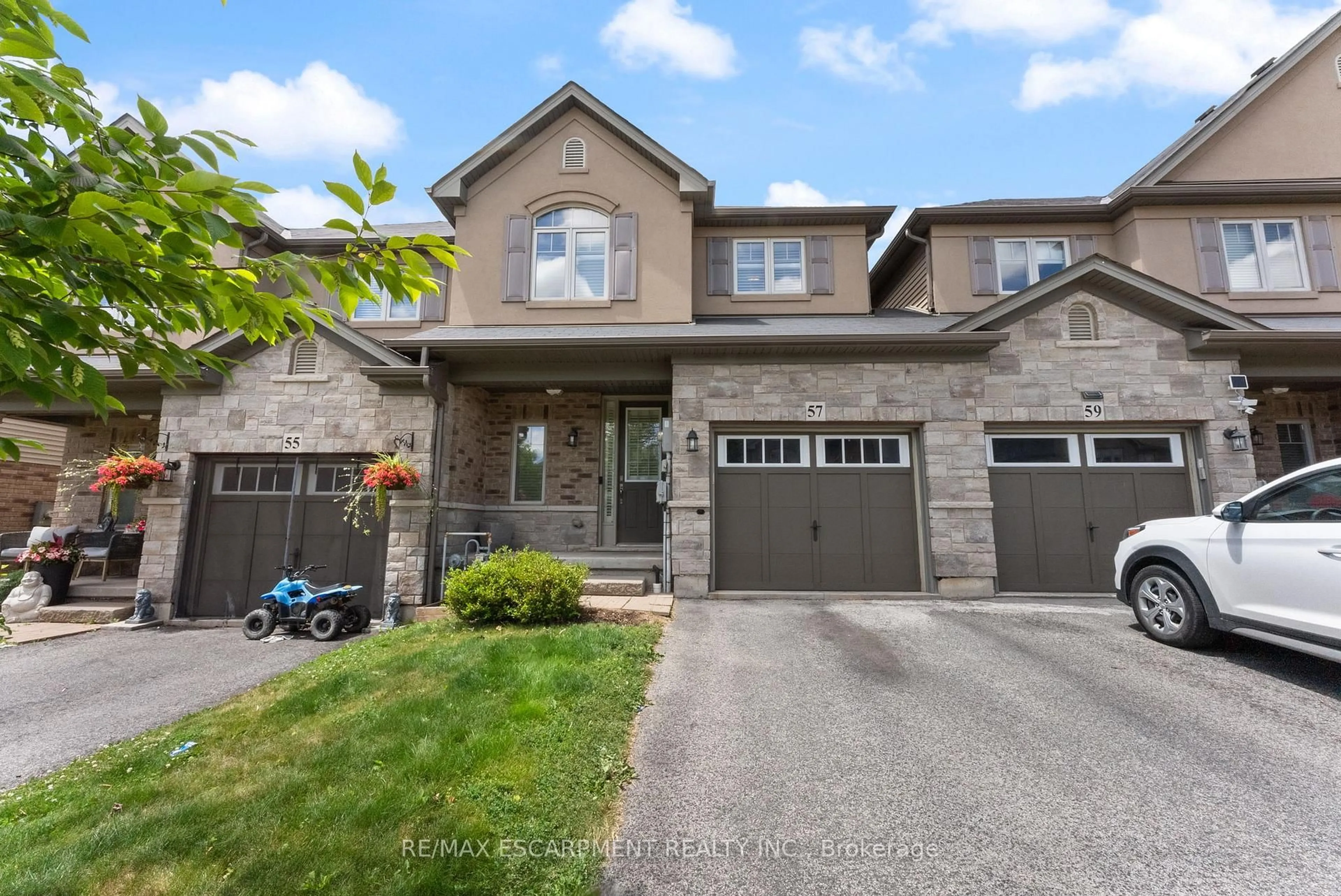 Home with brick exterior material, street for 57 Sexton Cres, Hamilton Ontario L9G 0E3